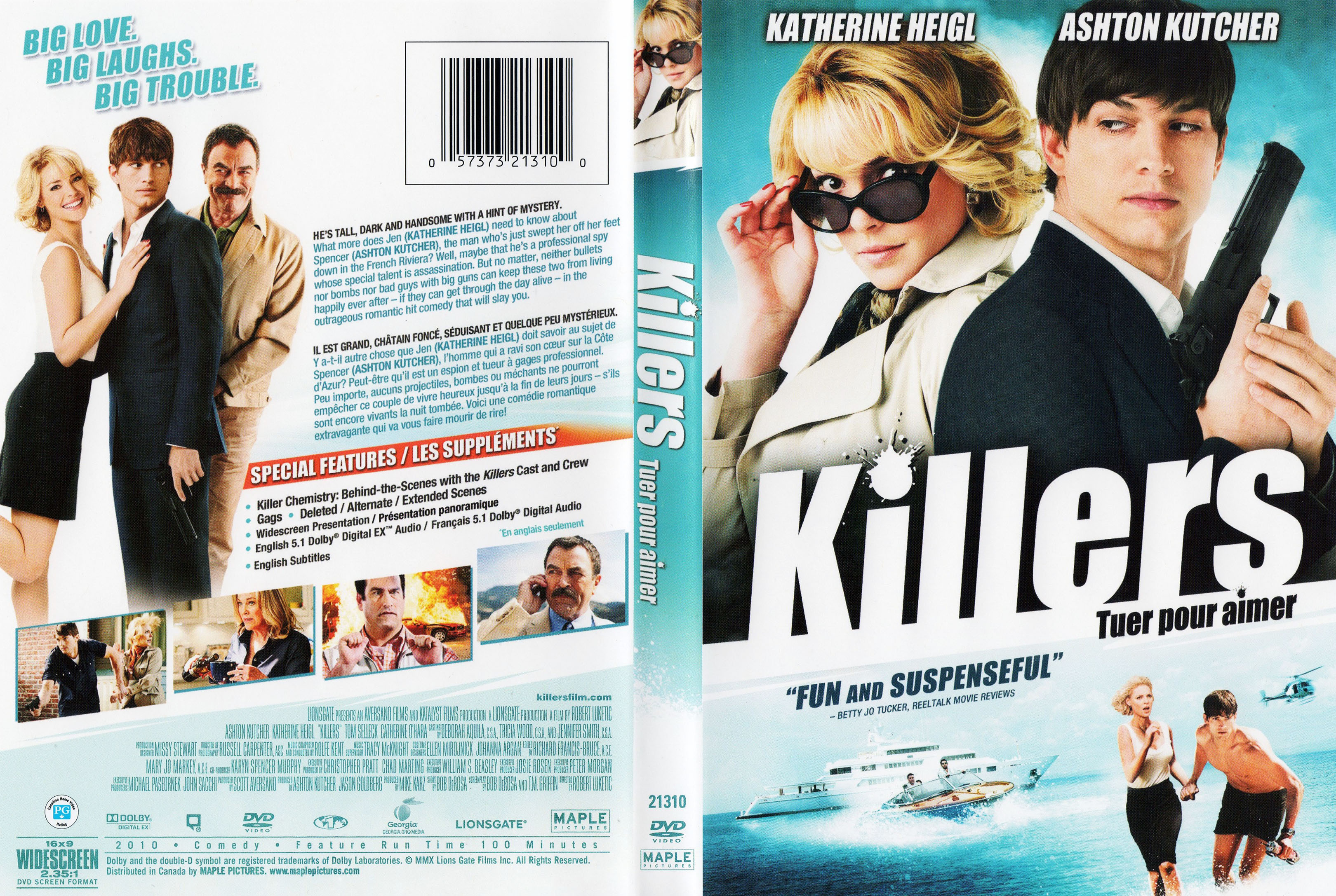 Jaquette DVD Killers - Tuer pour aimer (Canadienne)