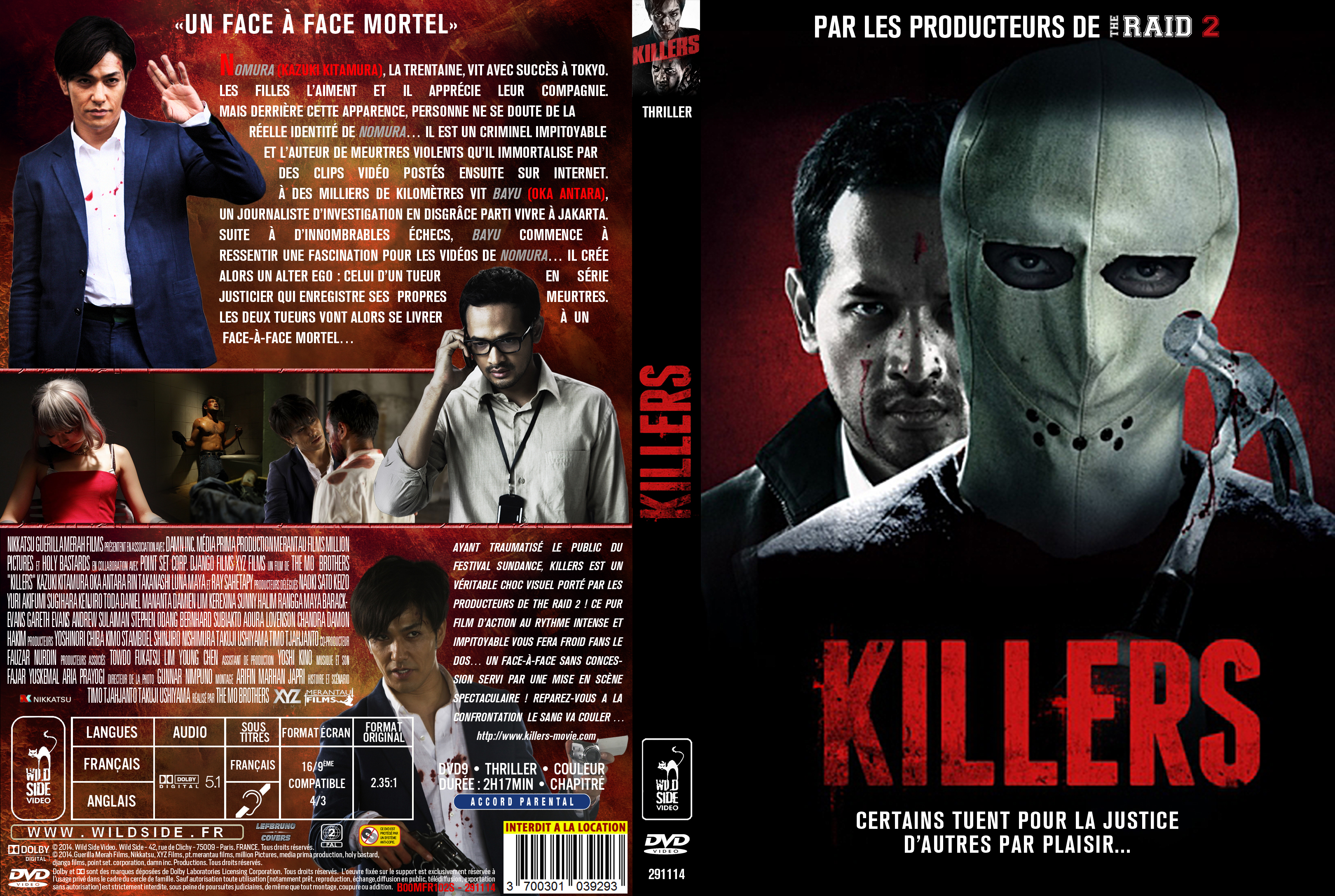 Jaquette DVD Killers custom