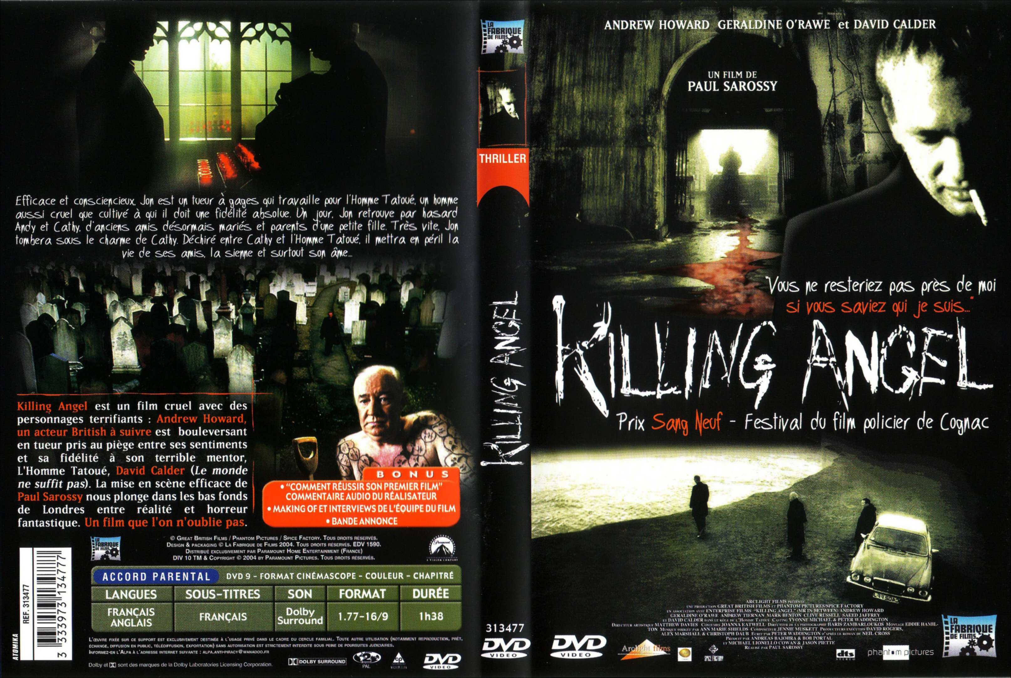 Jaquette DVD Killing Angel