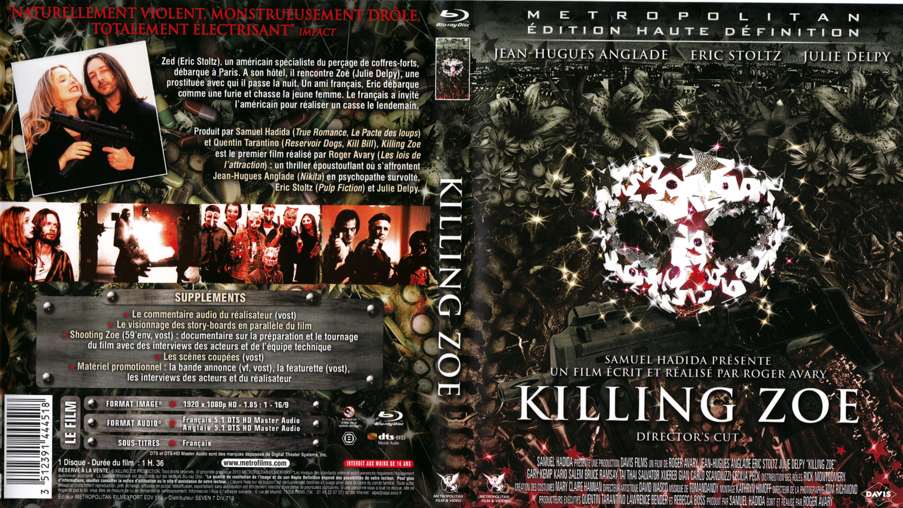 Jaquette DVD Killing Zoe (BLU-RAY)