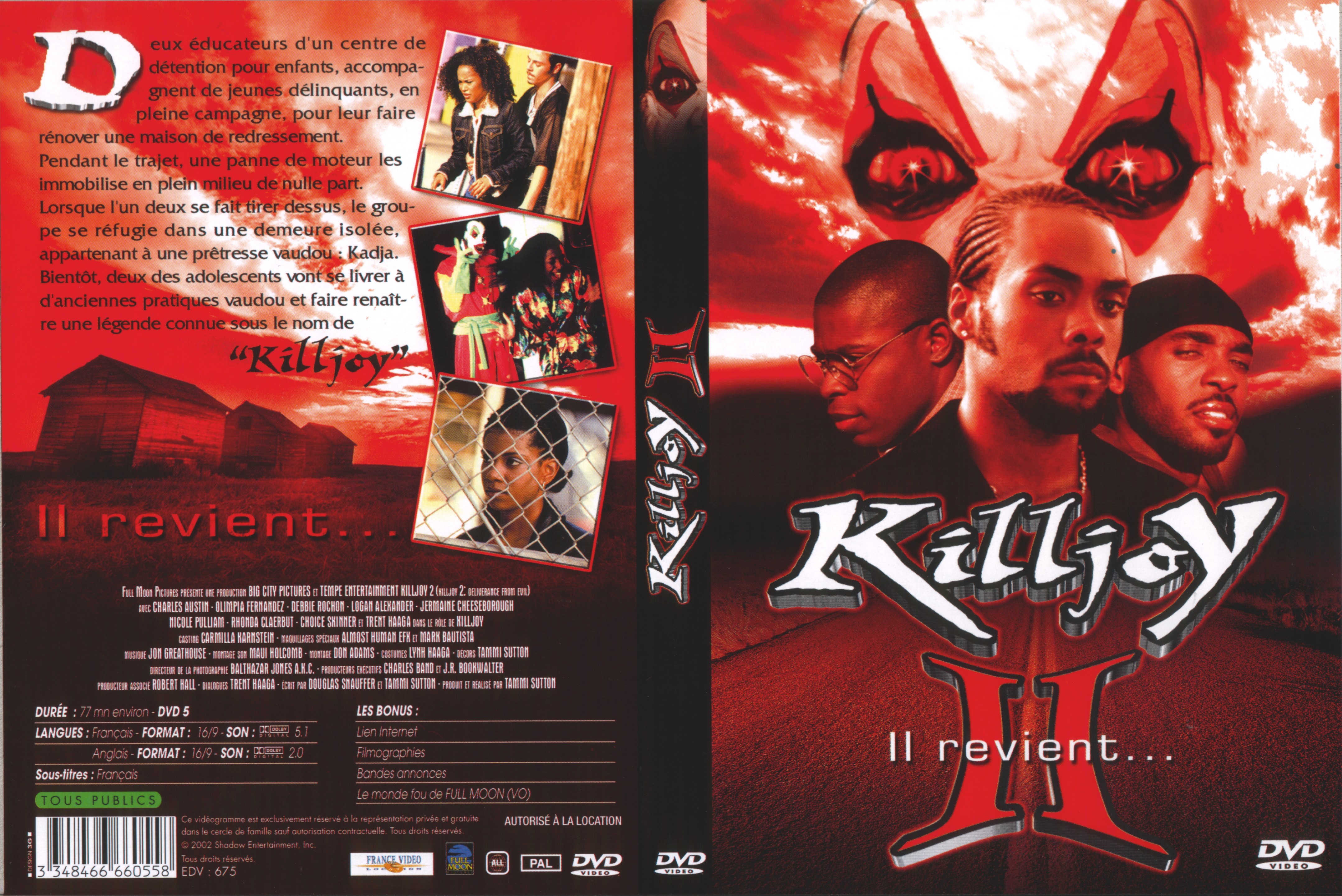 Jaquette DVD Killjoy 2