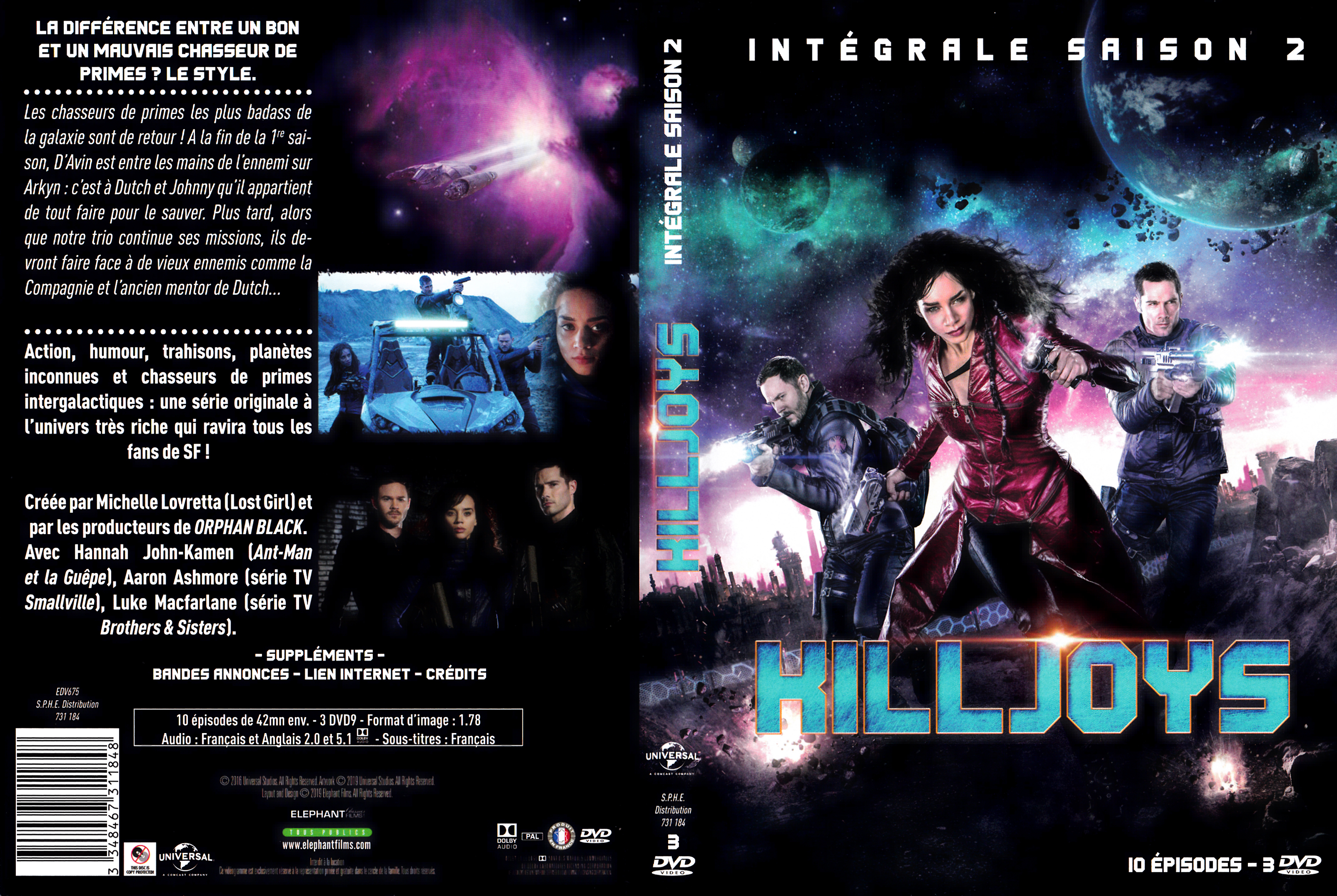 Jaquette DVD Killjoys saison 2