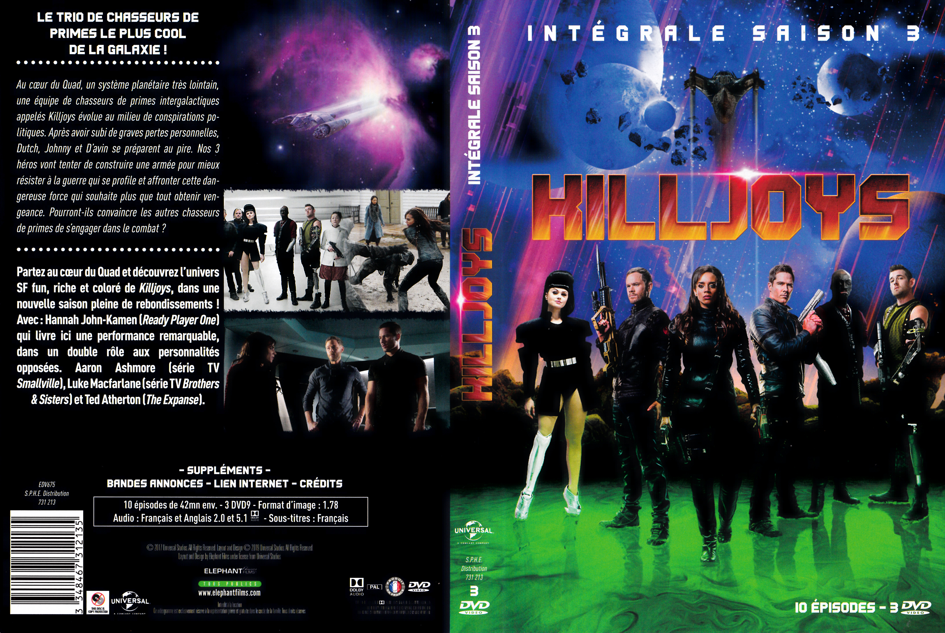 Jaquette DVD Killjoys saison 3