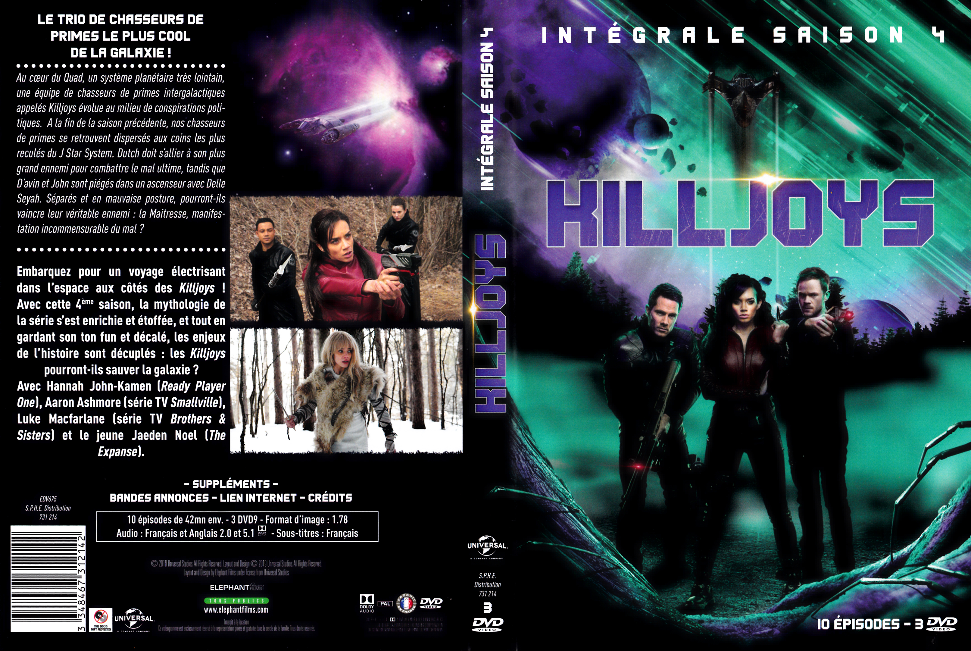 Jaquette DVD Killjoys saison 4
