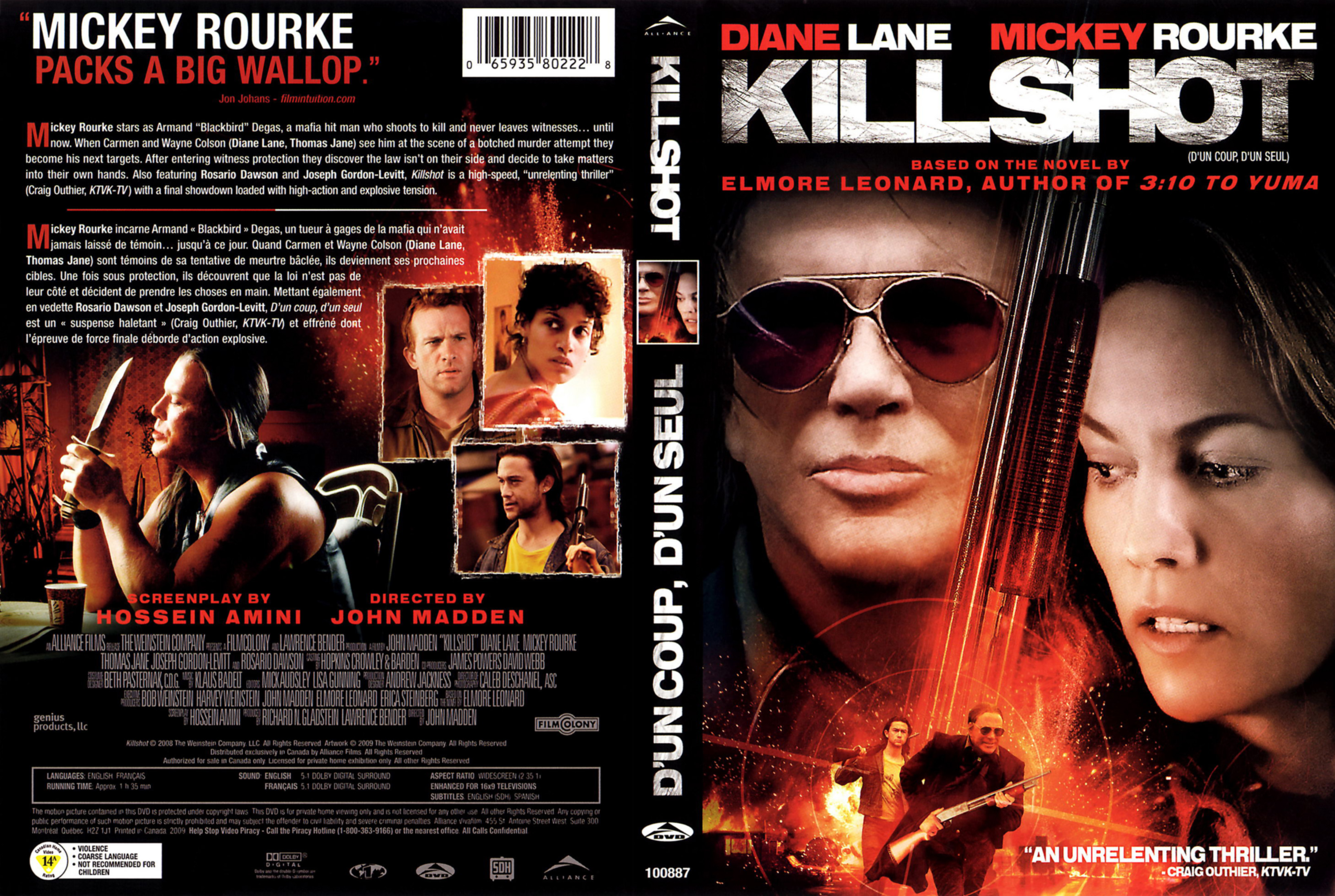 Jaquette DVD Killshot - D