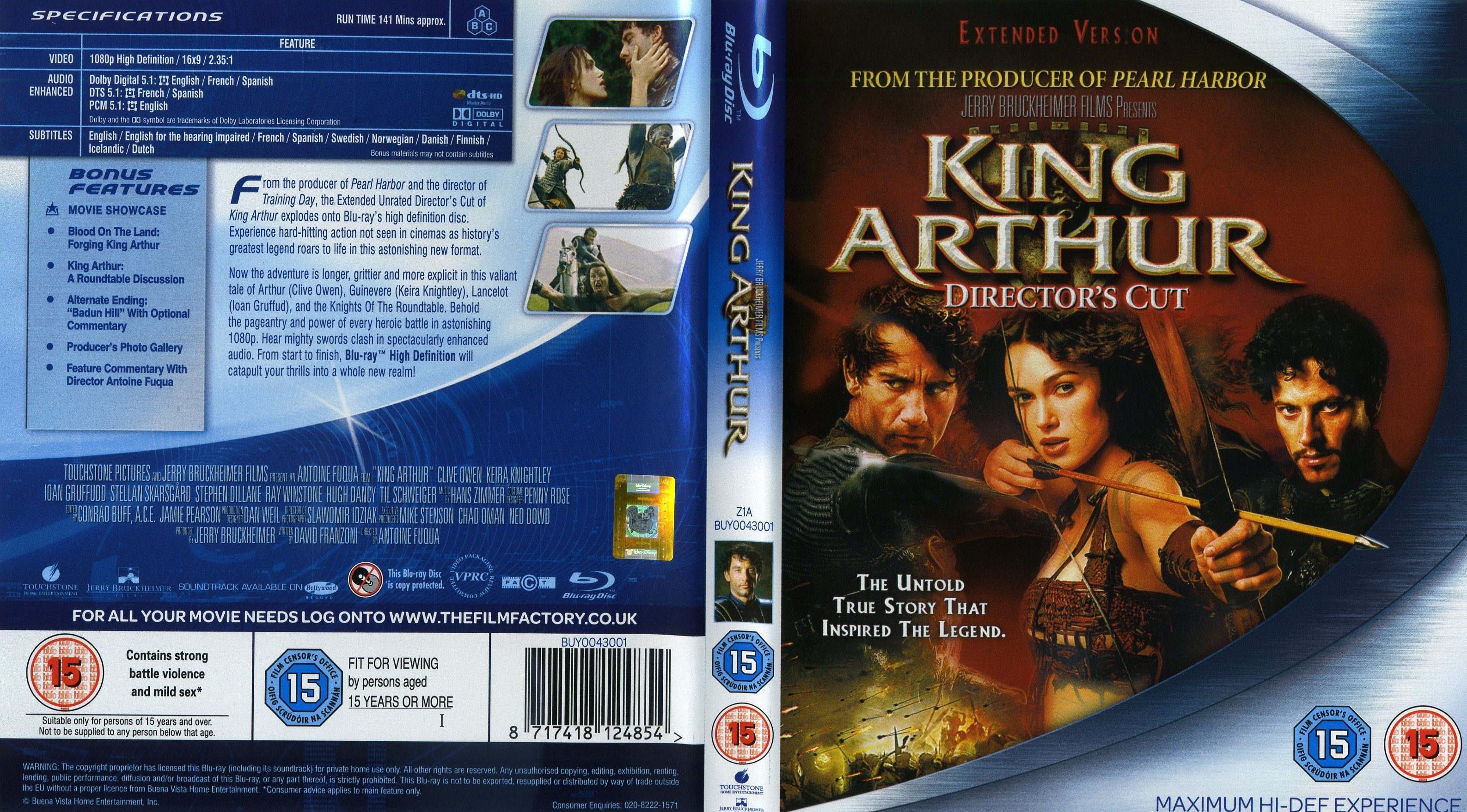 Jaquette DVD King Arthur - Le Roi Arthur Zone 1 (BLU-RAY)