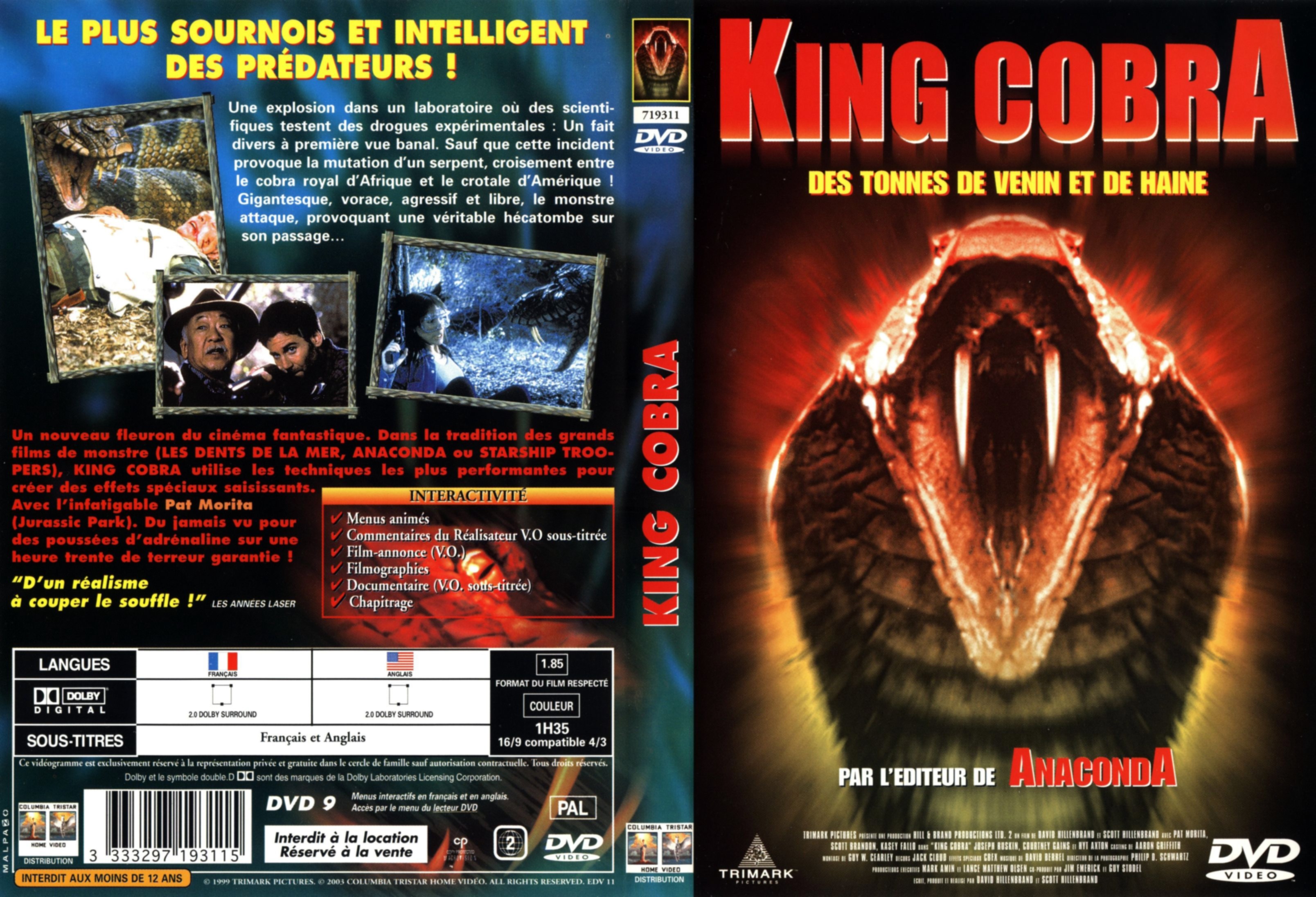 Jaquette DVD King Cobra v2