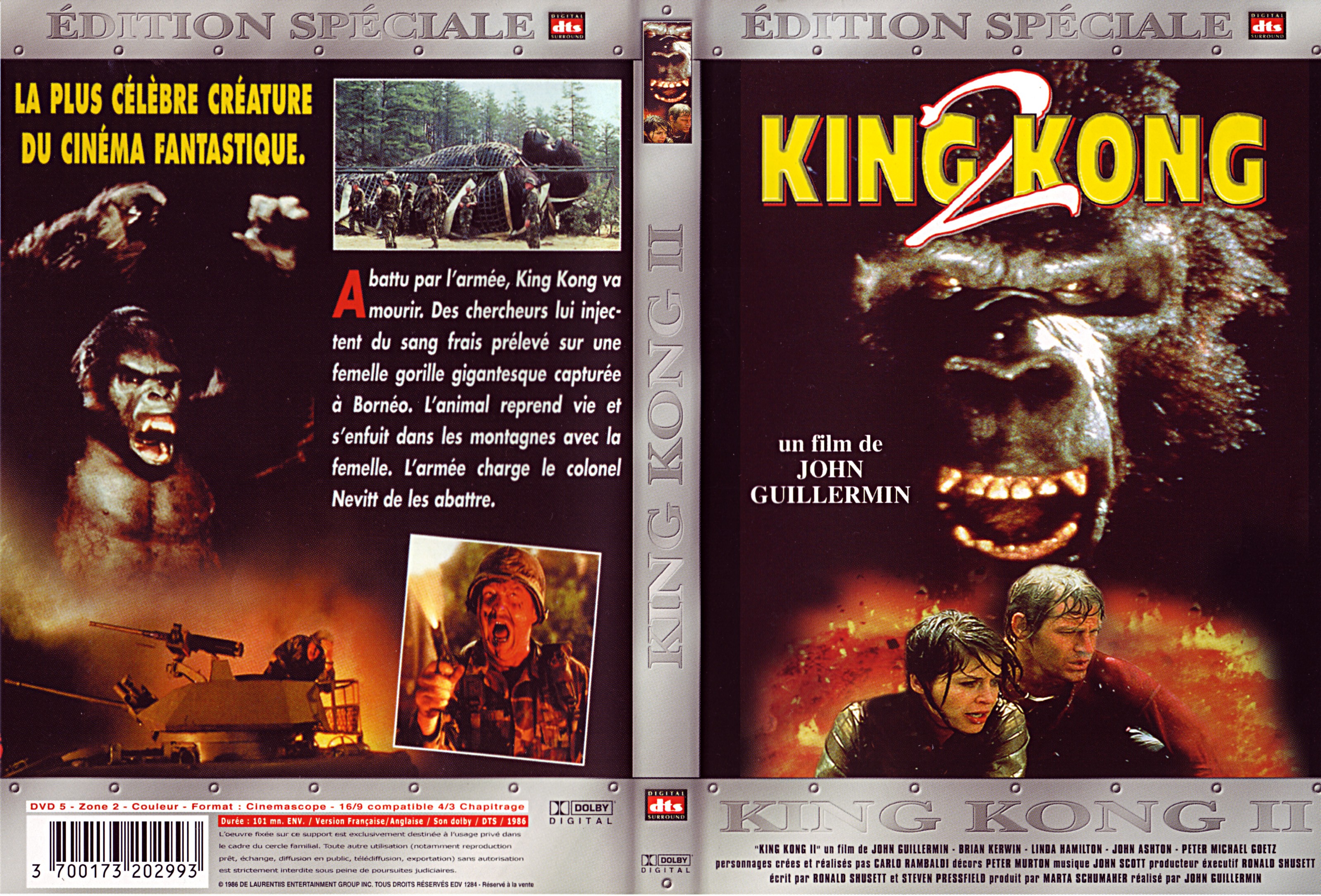 Jaquette DVD King kong 2