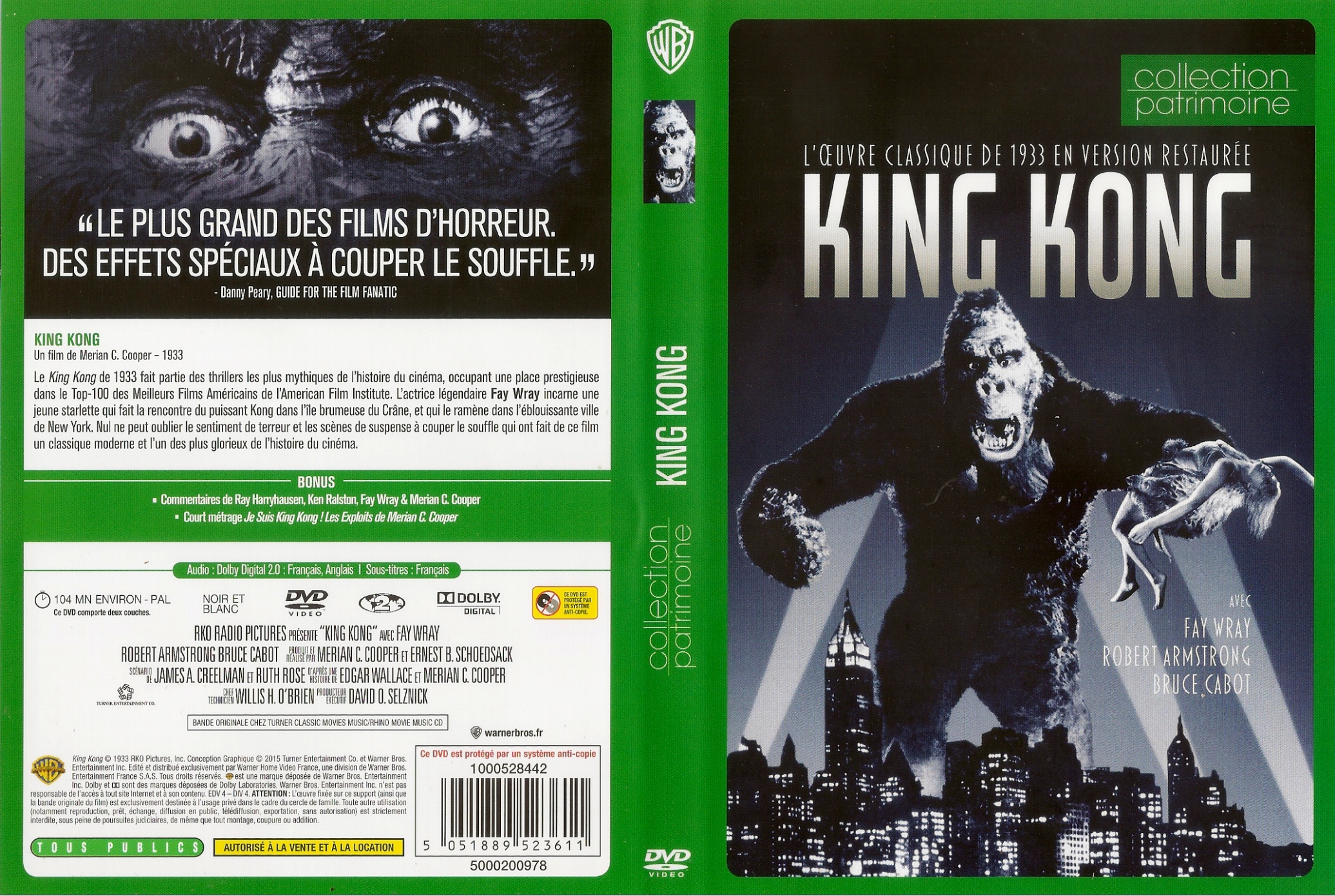 Jaquette DVD King kong (1933) v4
