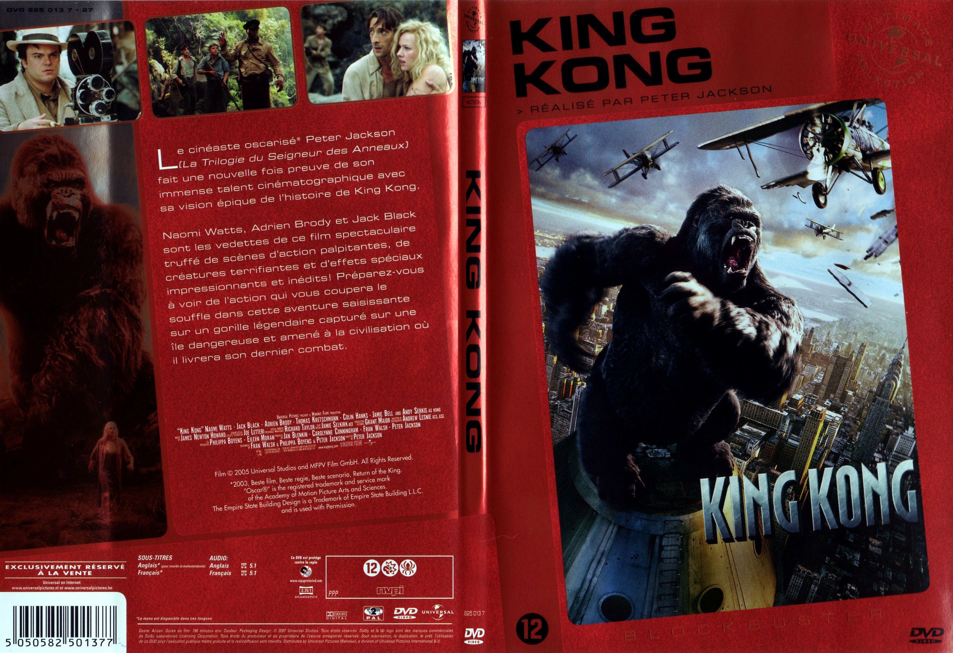 Jaquette DVD King kong (2005) - SLIM v2