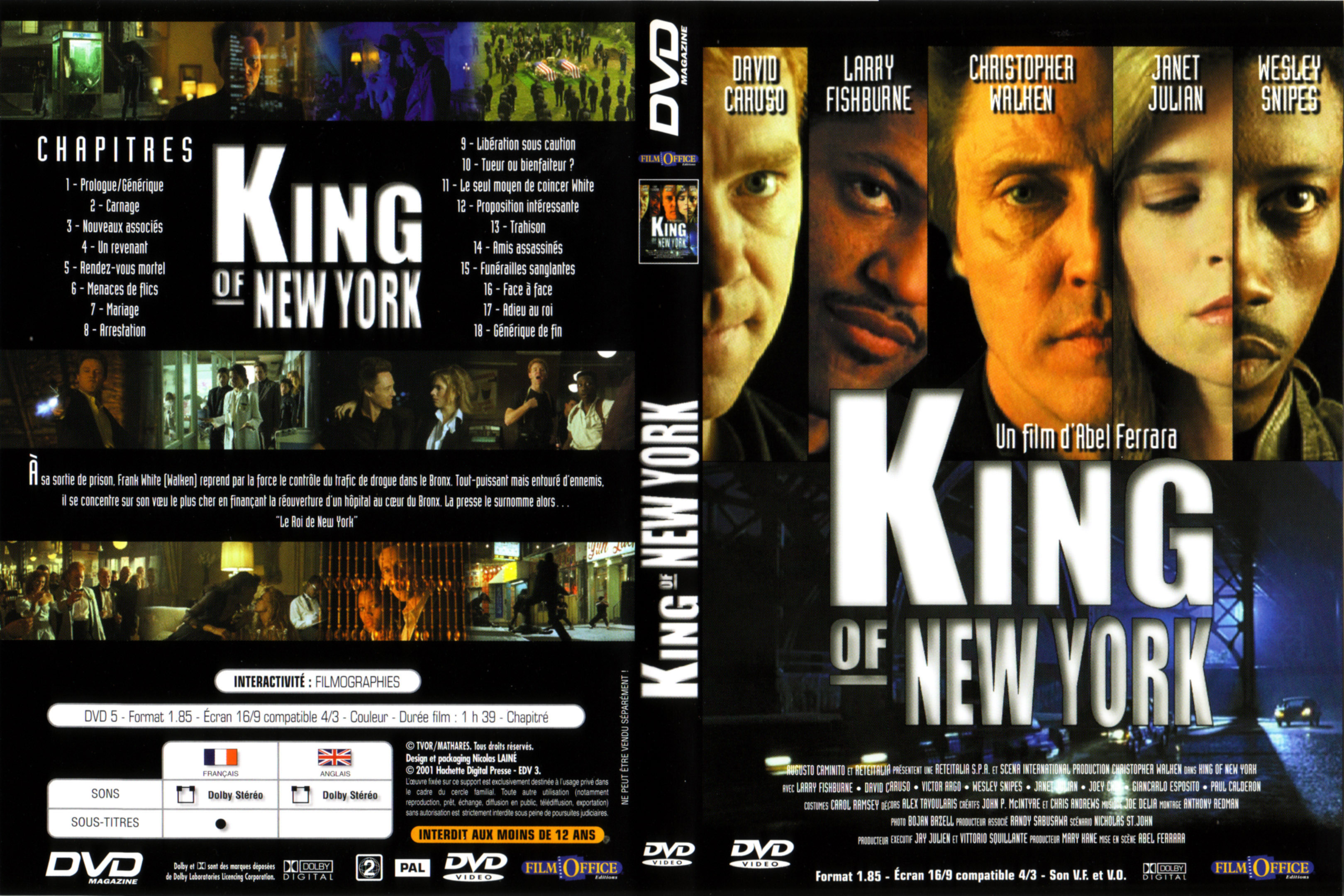 Jaquette DVD King of new york