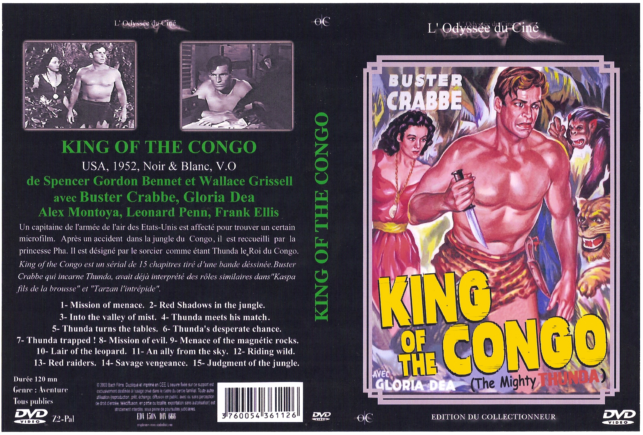 Jaquette DVD King of the Congo