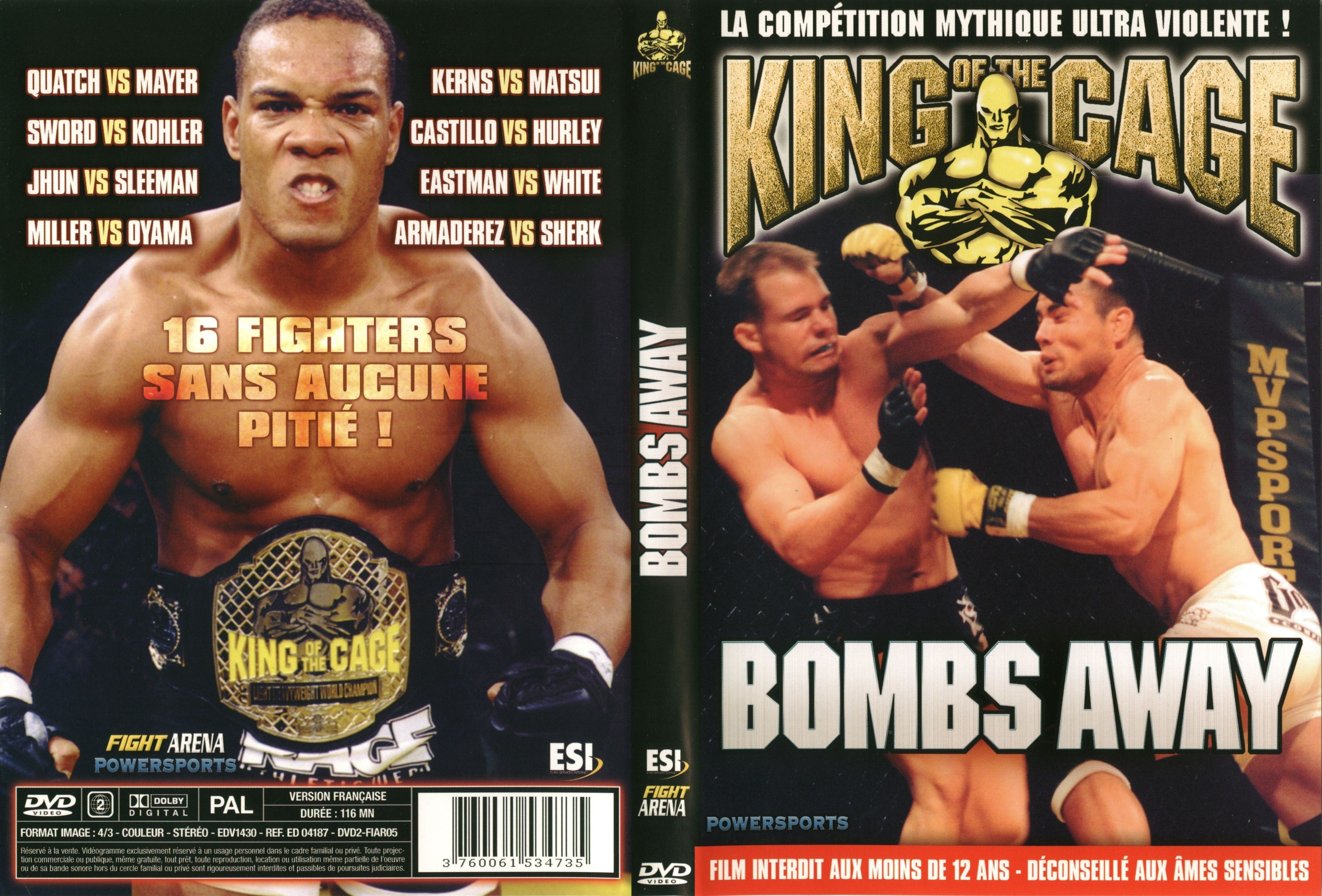 Jaquette DVD King of the cage bombs away