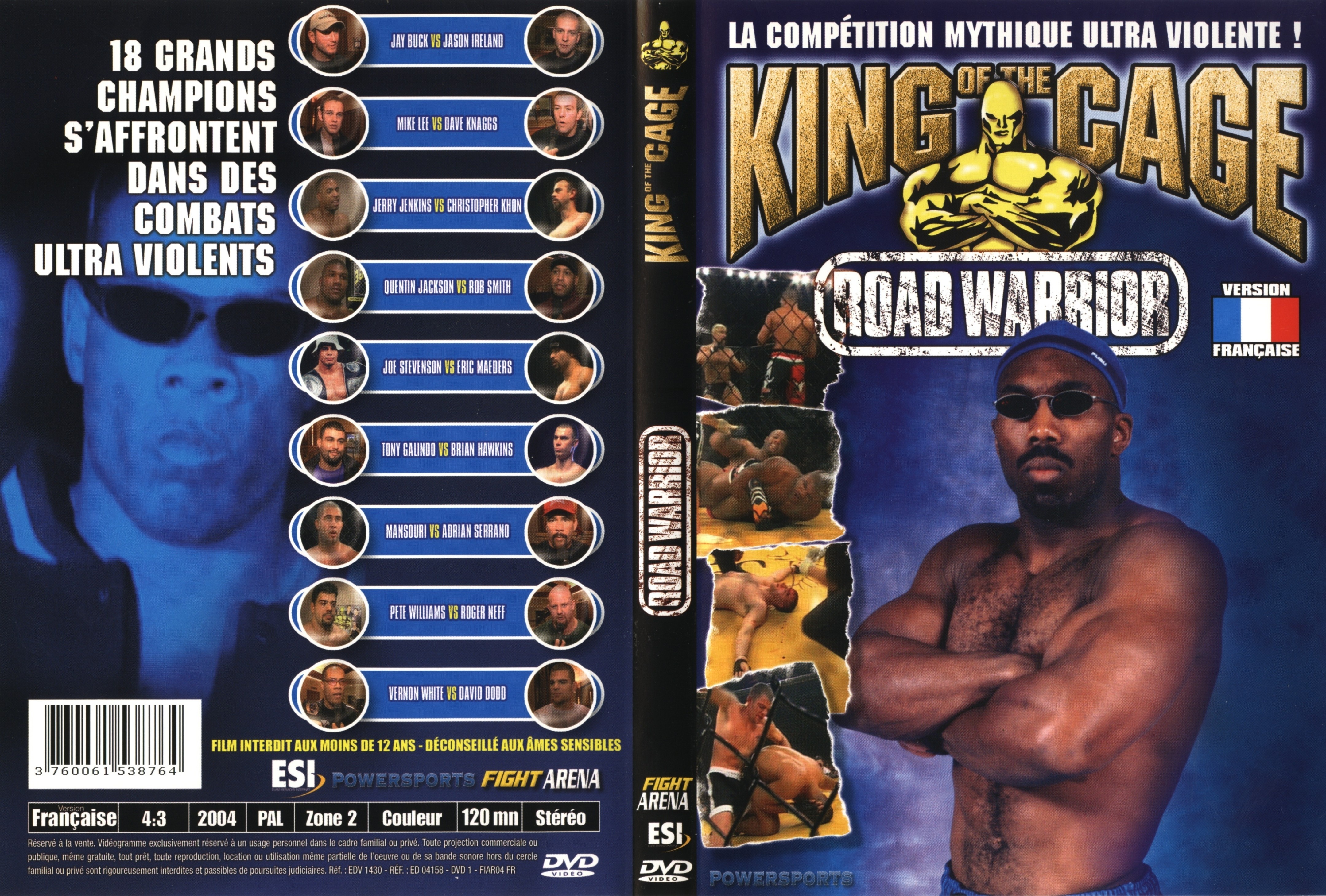 Jaquette DVD King of the cage road warrior