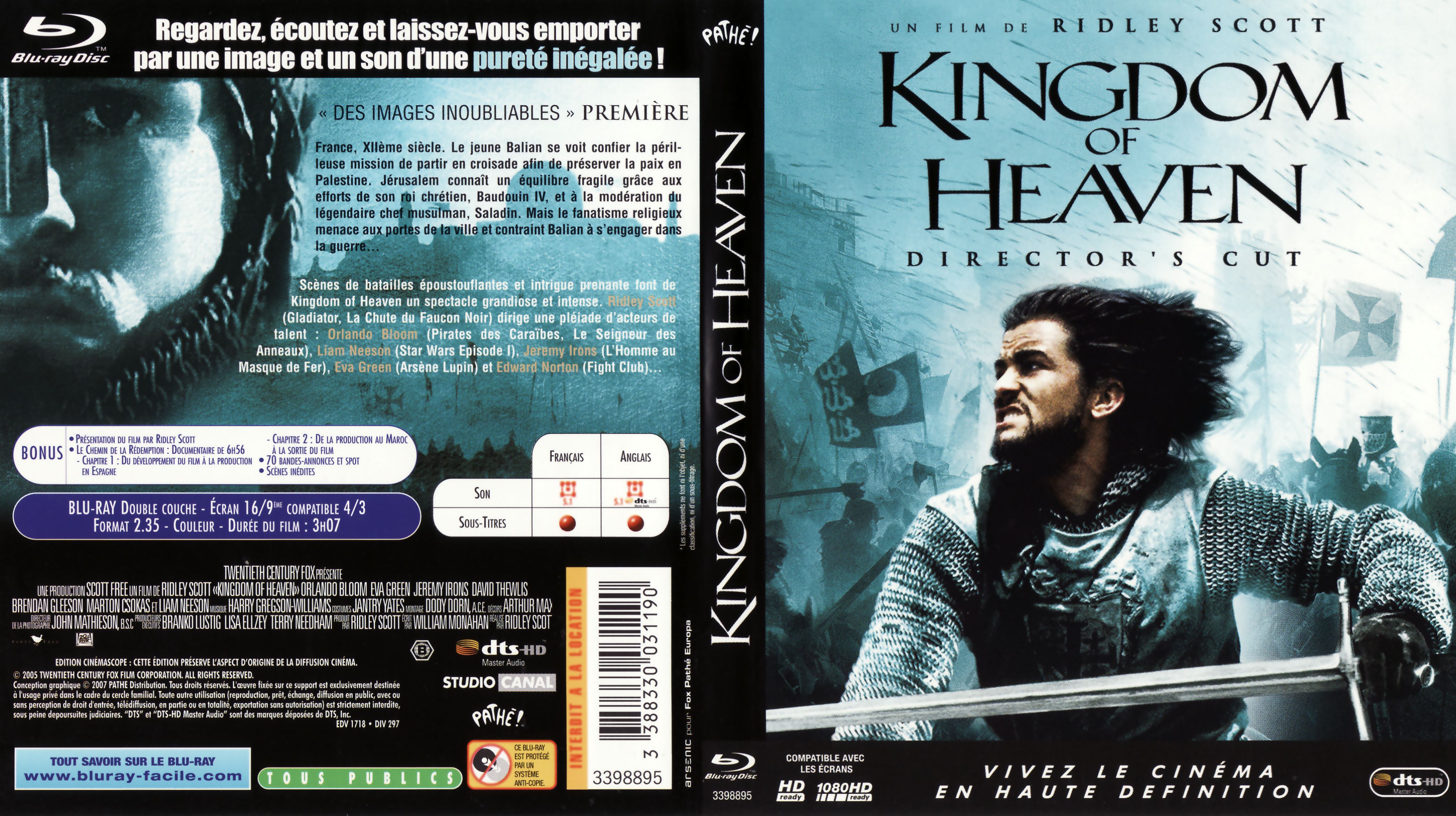 Jaquette DVD Kingdom of heaven (BLU-RAY)