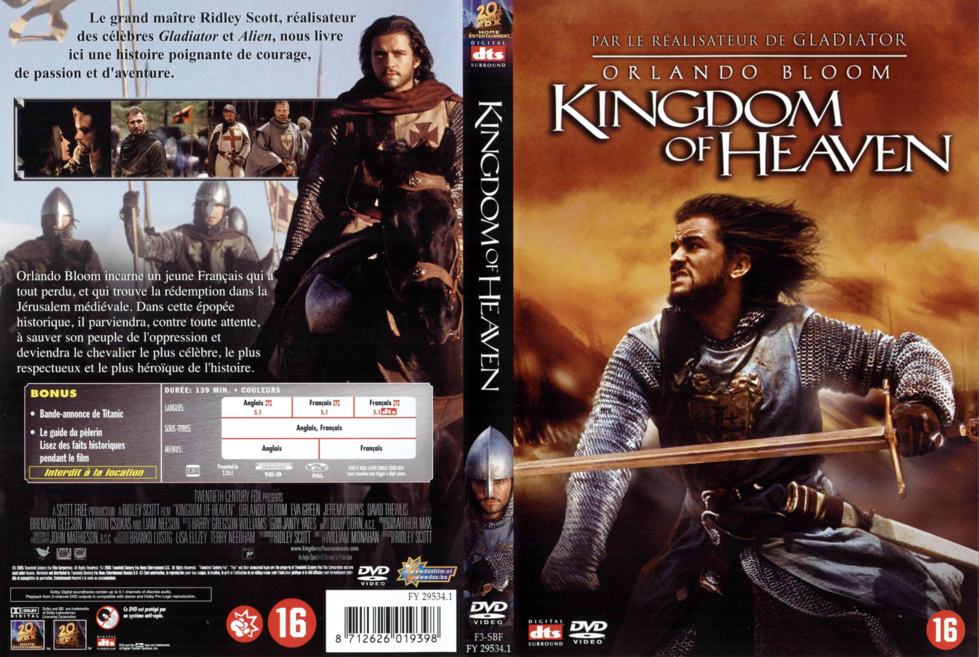 Jaquette DVD Kingdom of heaven v2
