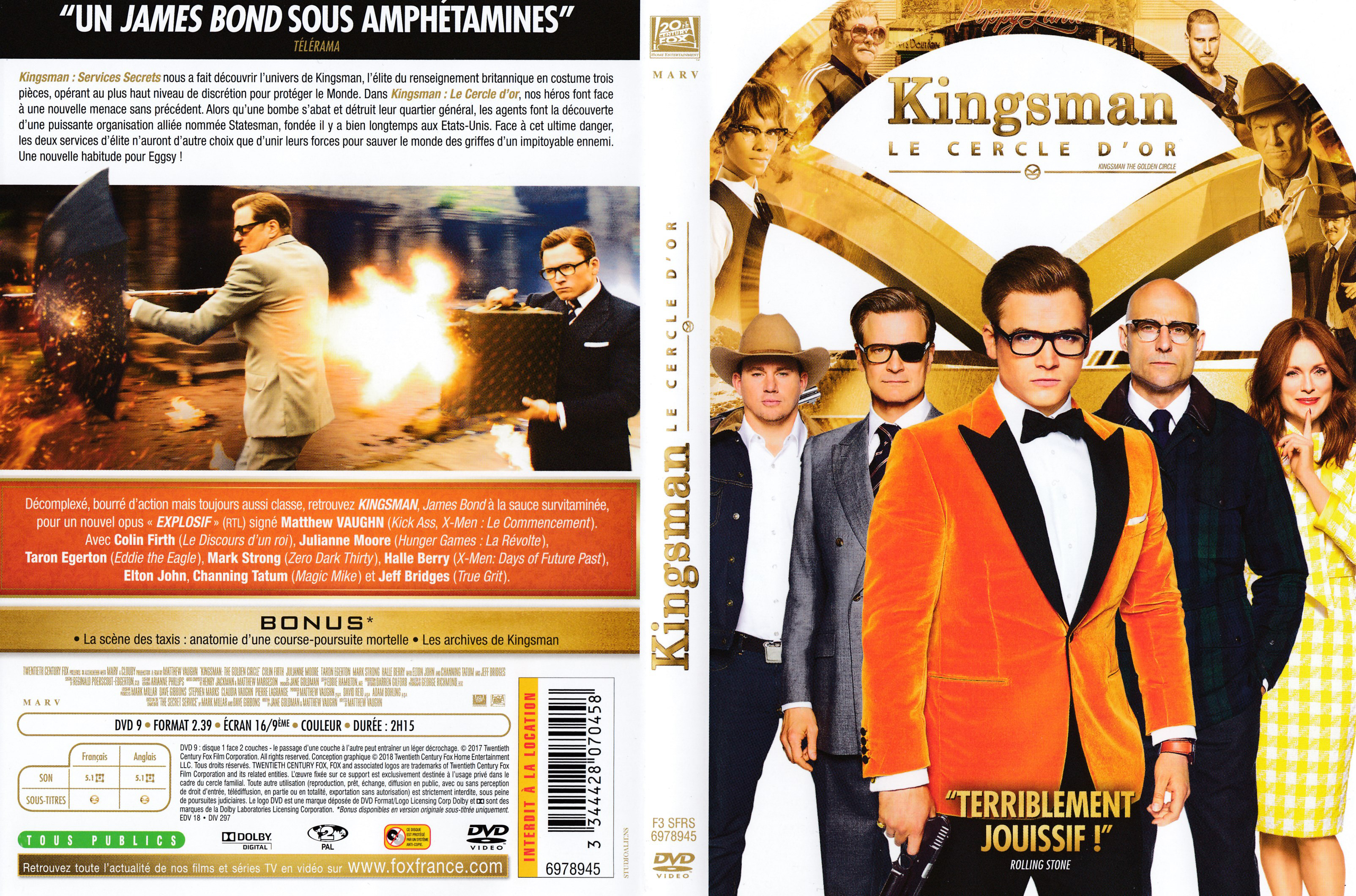 Jaquette DVD Kingsman : Le Cercle d