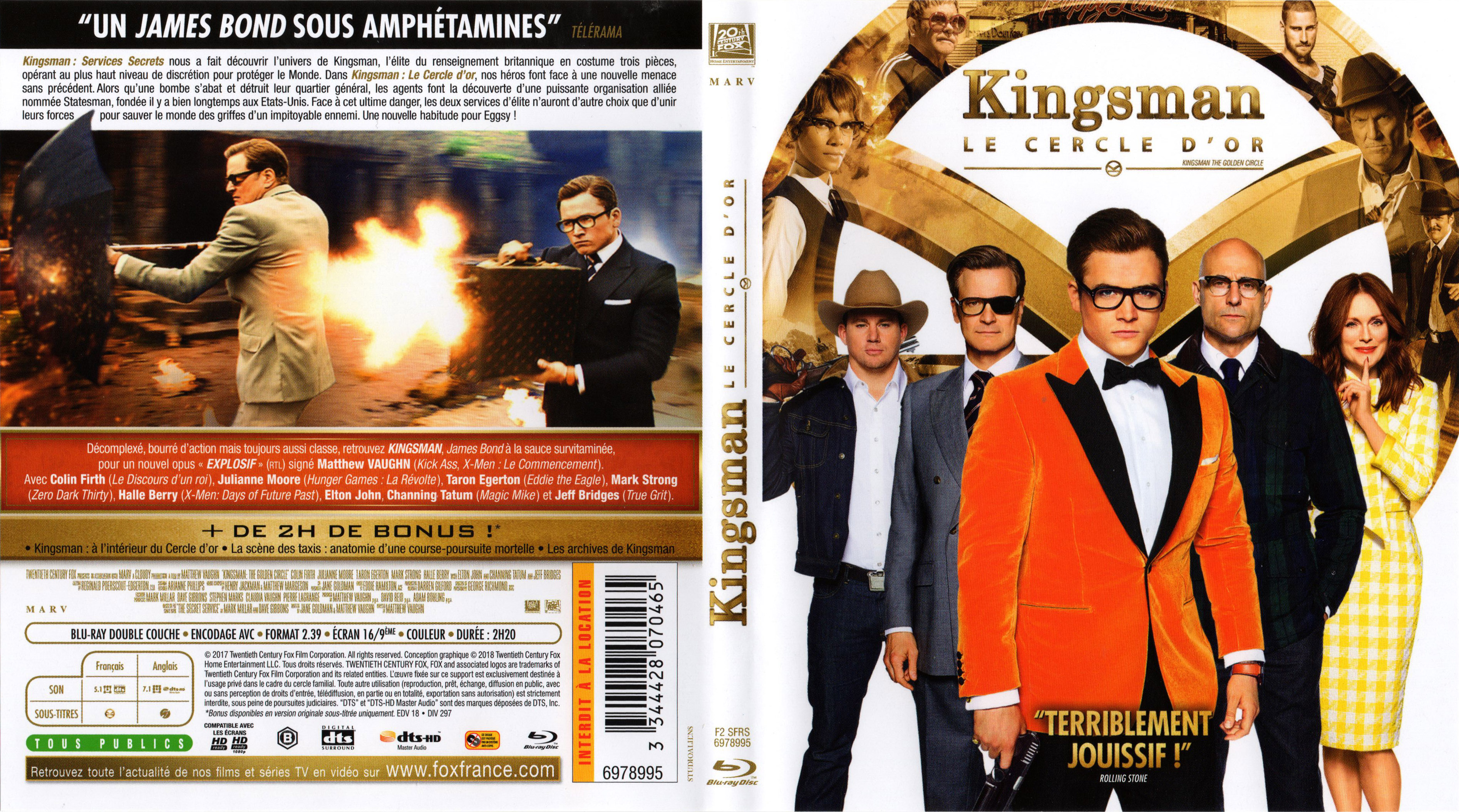 Jaquette DVD Kingsman : Le Cercle d