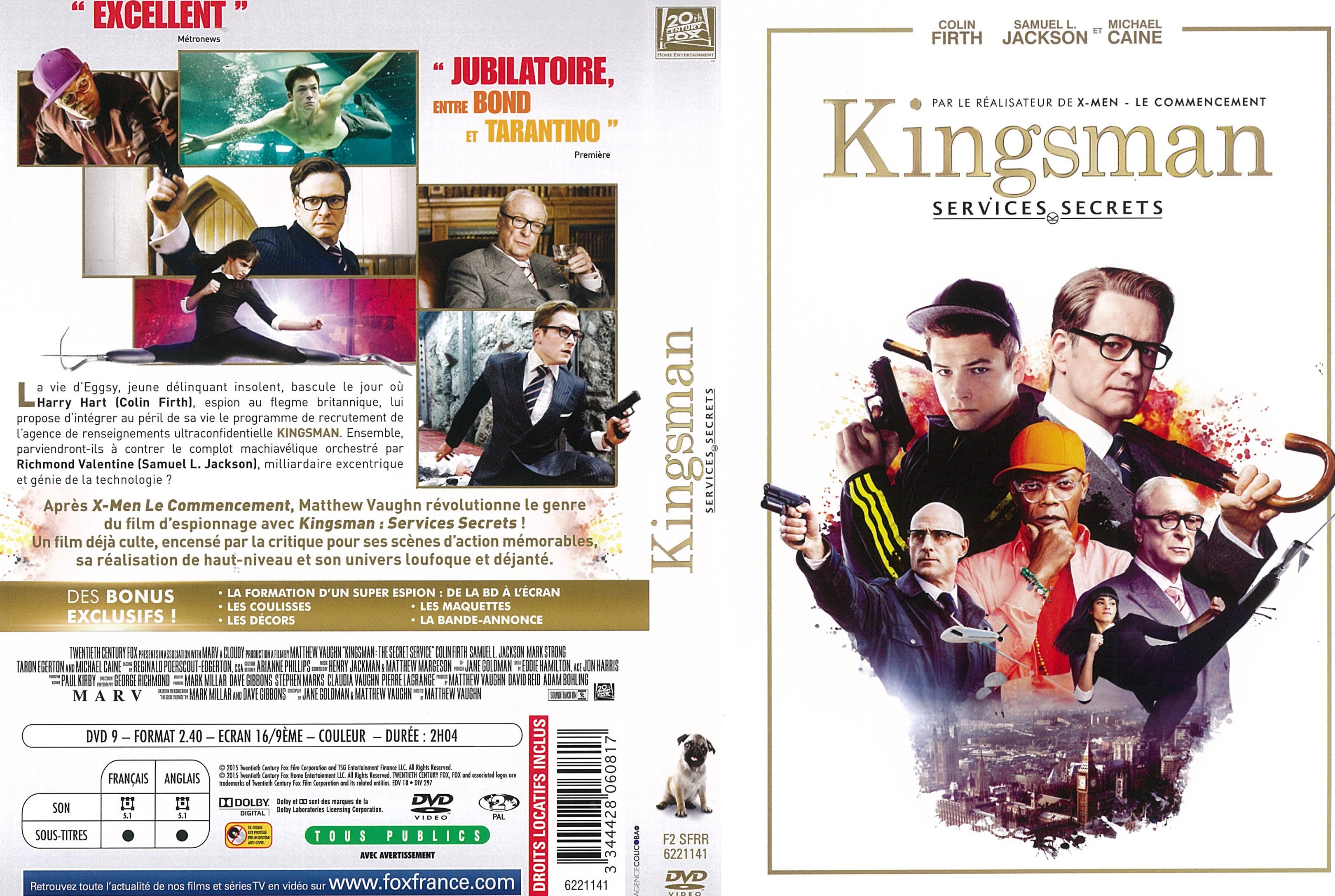 Jaquette DVD Kingsman : Services secrets