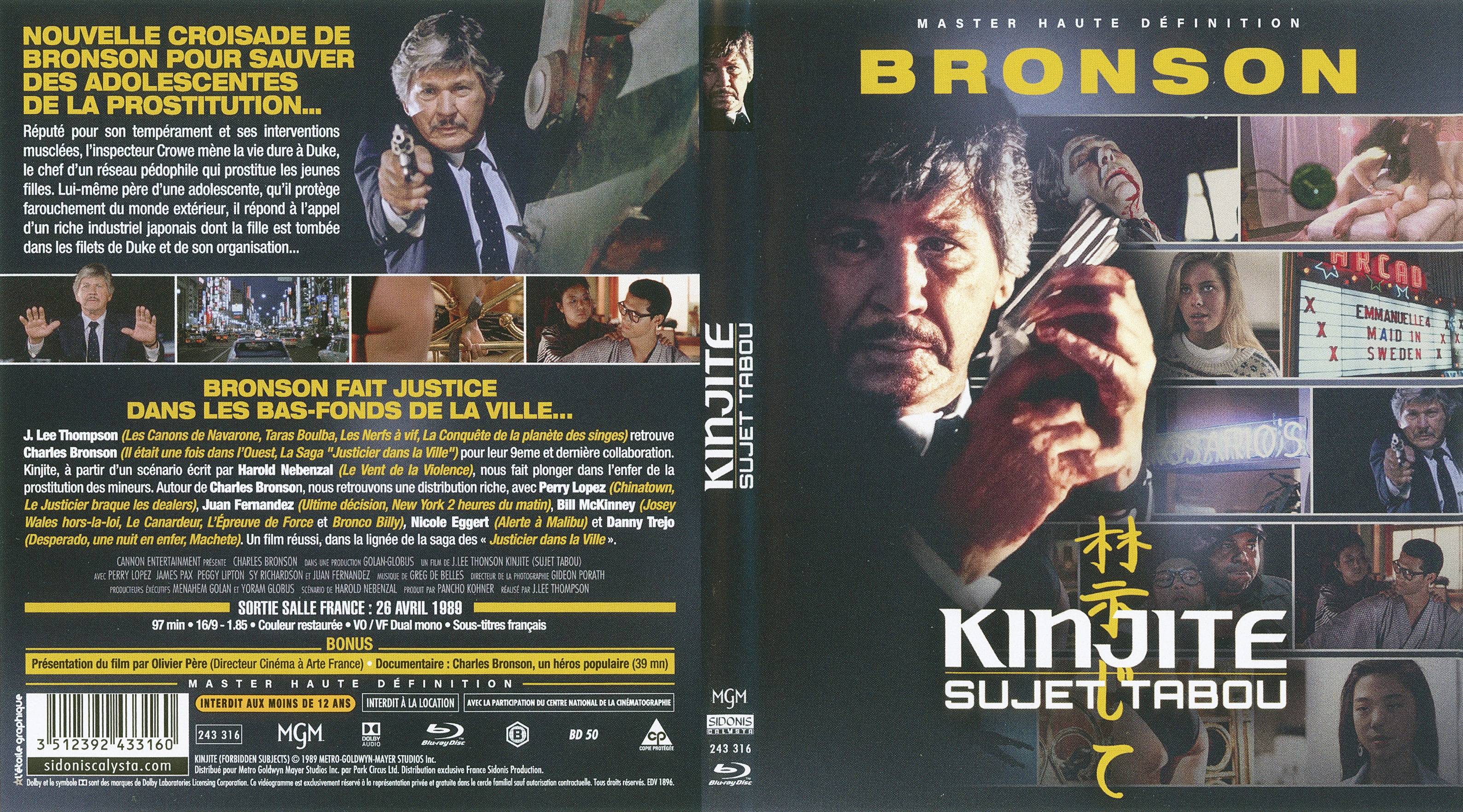 Jaquette DVD Kinjite sujet tabou (BLU-RAY)