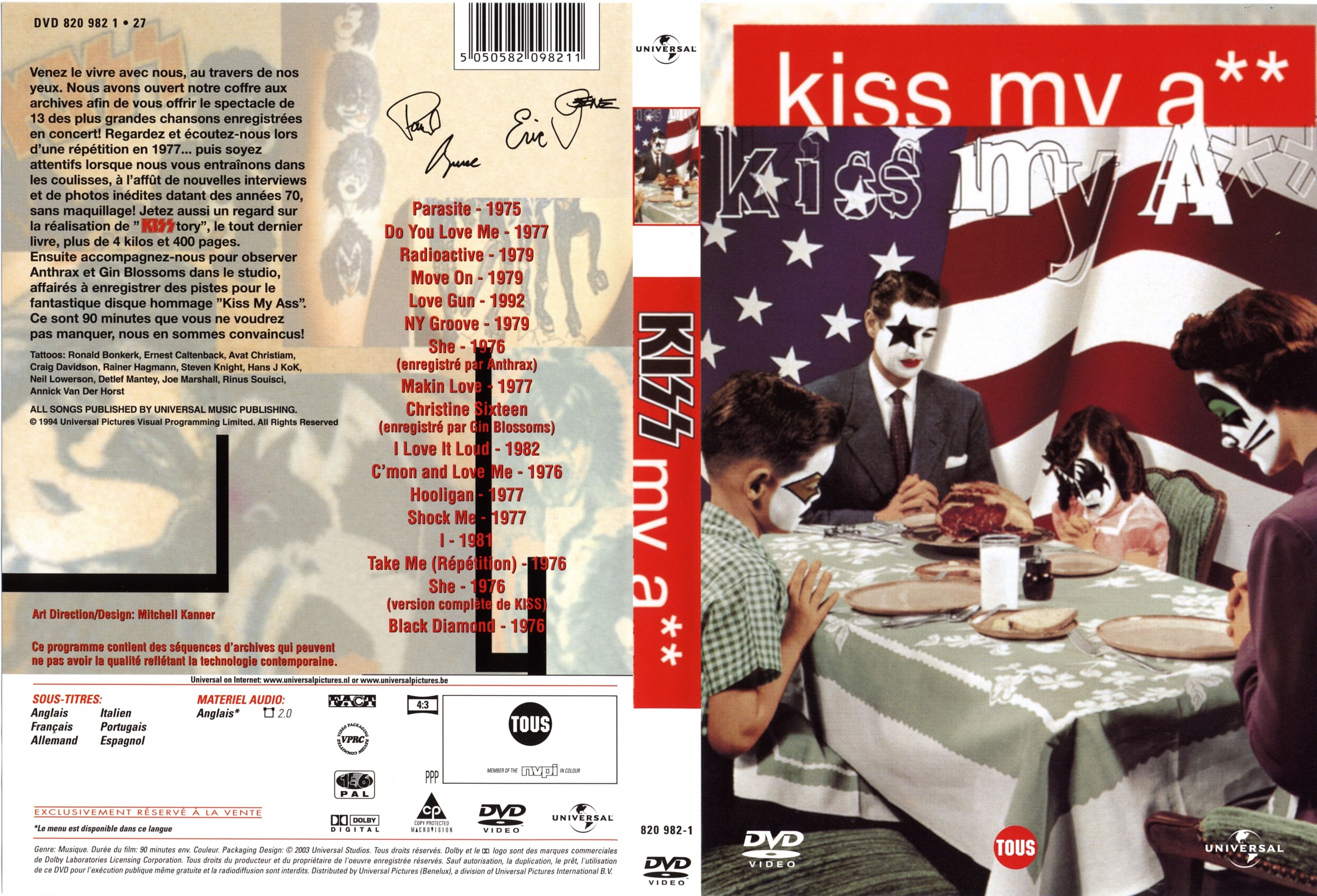 Jaquette DVD Kiss my a