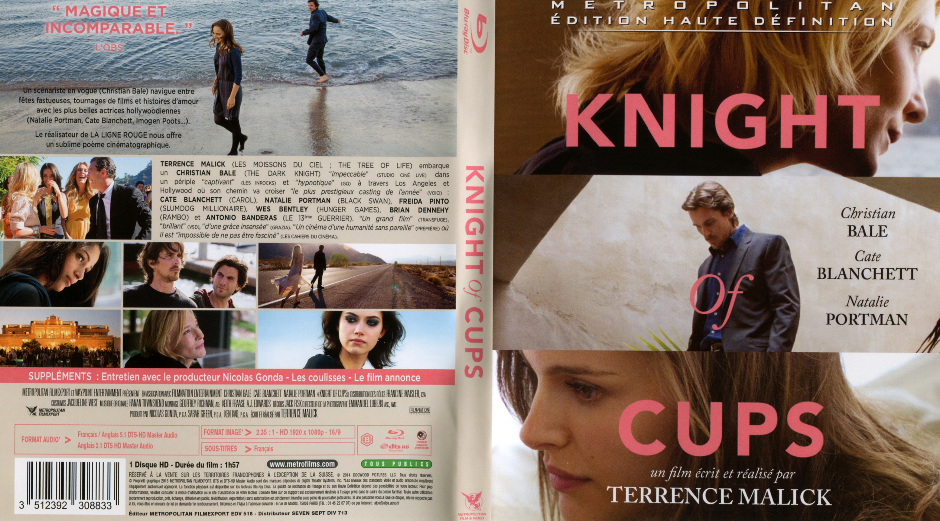 Jaquette DVD Knight of Cups (BLU-RAY)