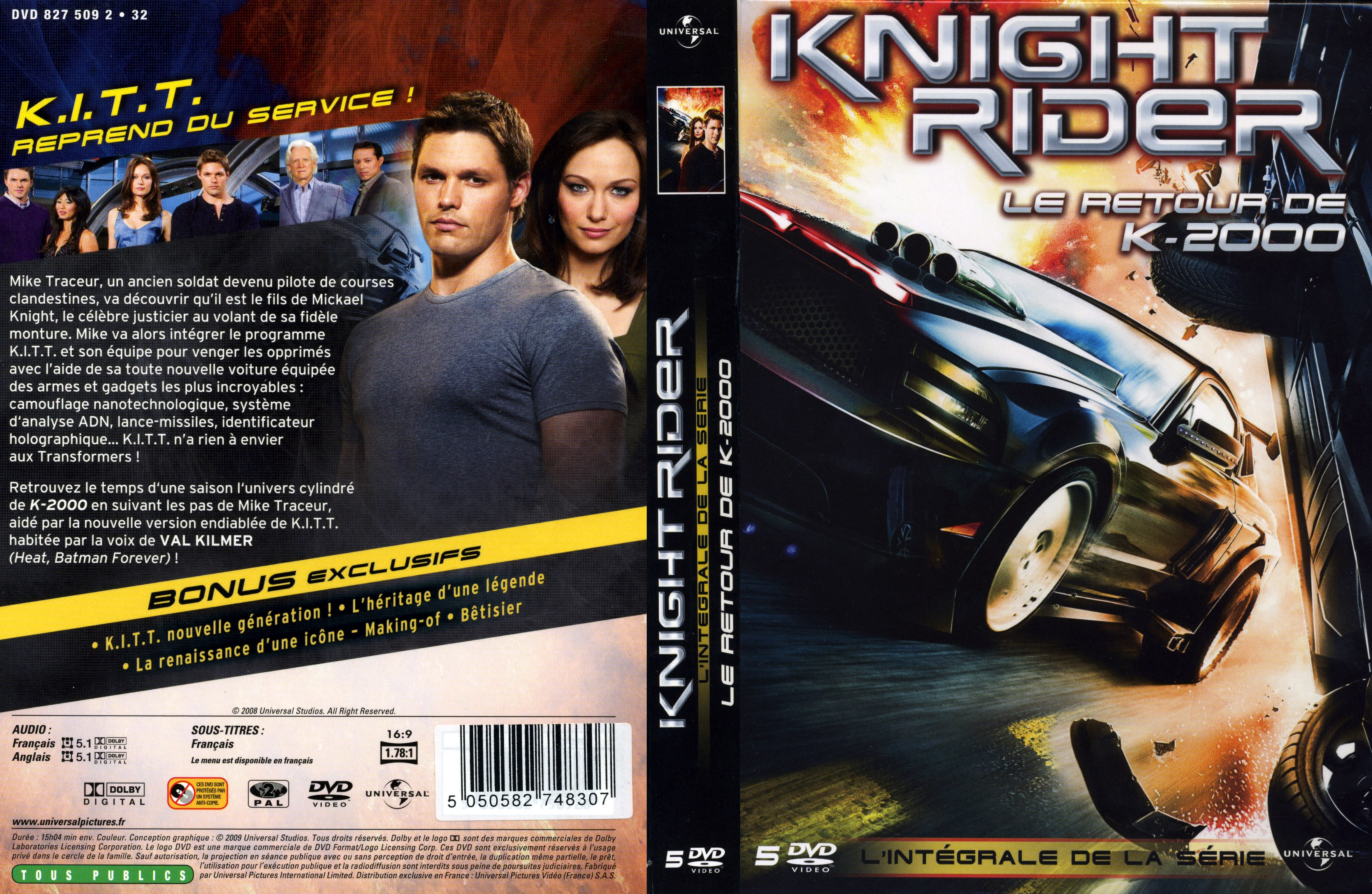Jaquette DVD Knight rider le retour de K2000