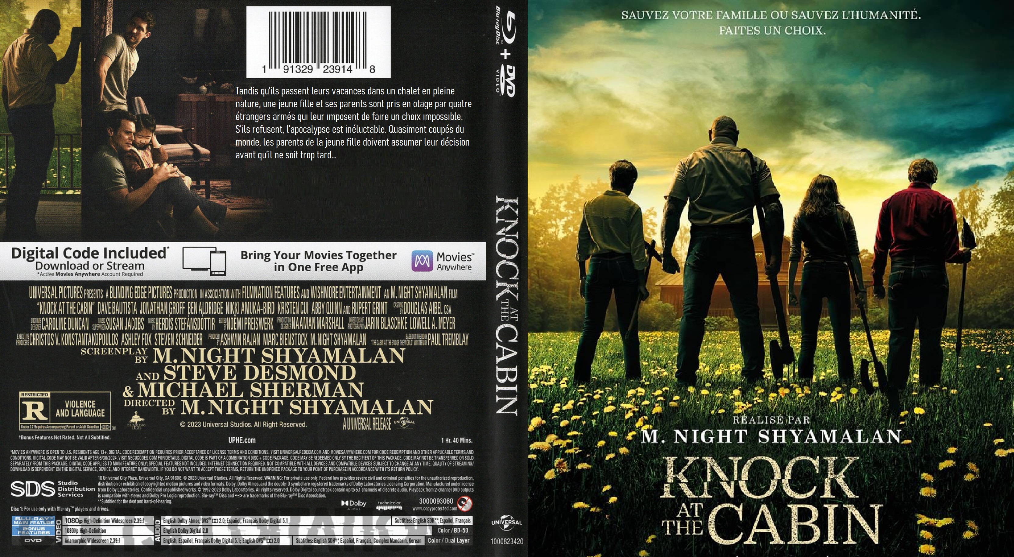 Jaquette DVD Knock at the cabin Canadienne (BLU-RAY)