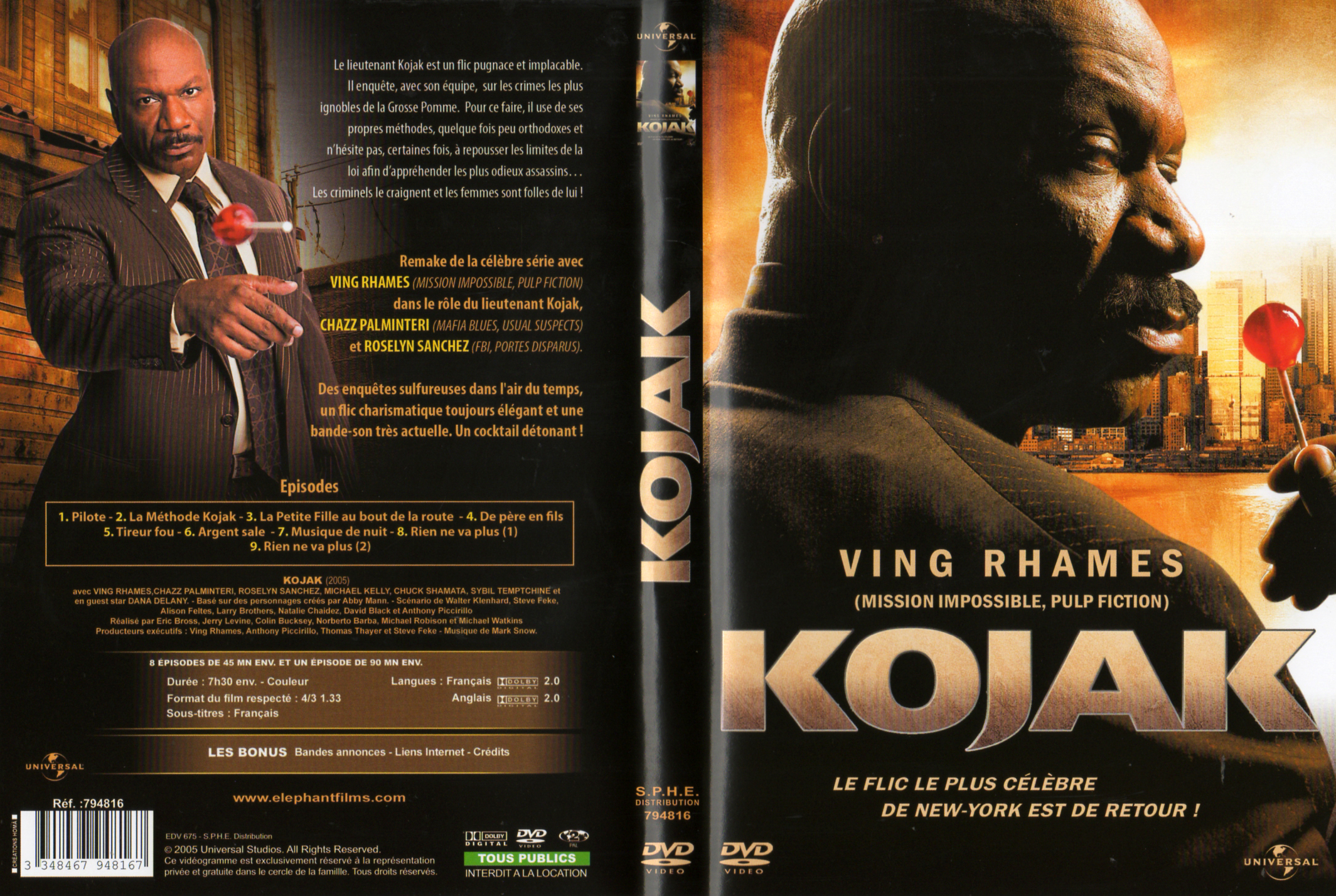 Jaquette DVD Kojak (2005)