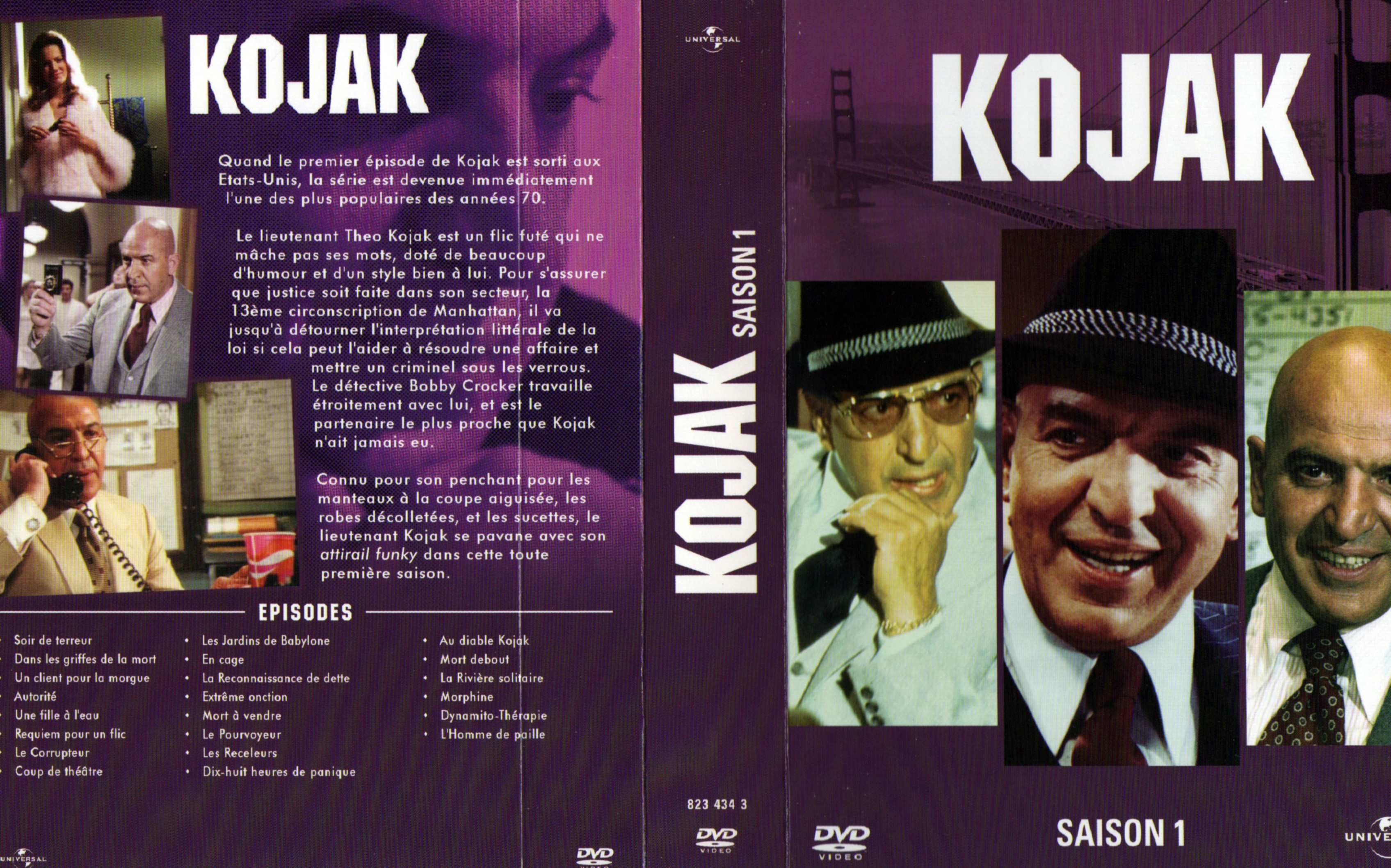 Jaquette DVD Kojak saison 1 COFFRET