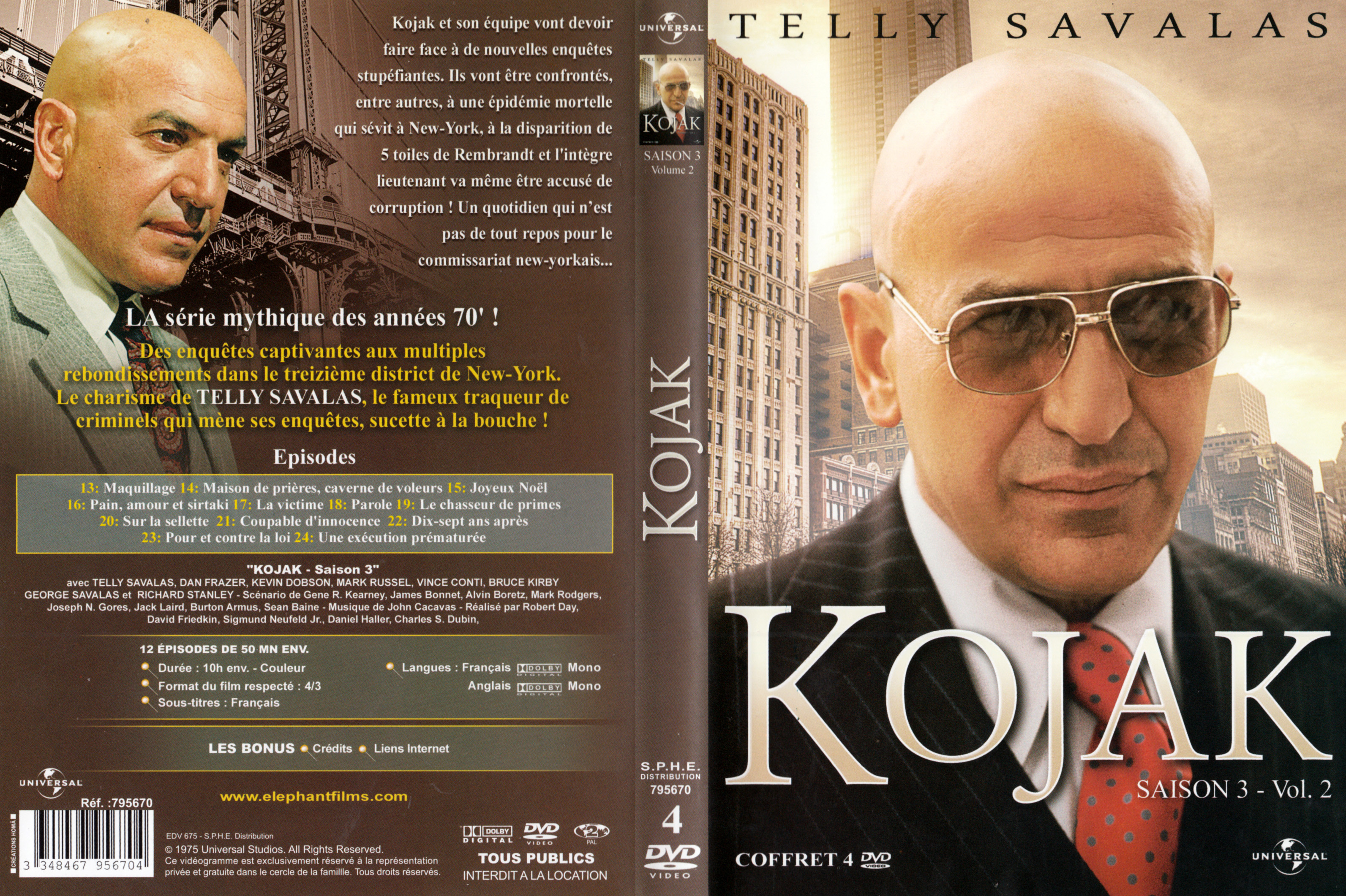 Jaquette DVD Kojak saison 3 vol 02