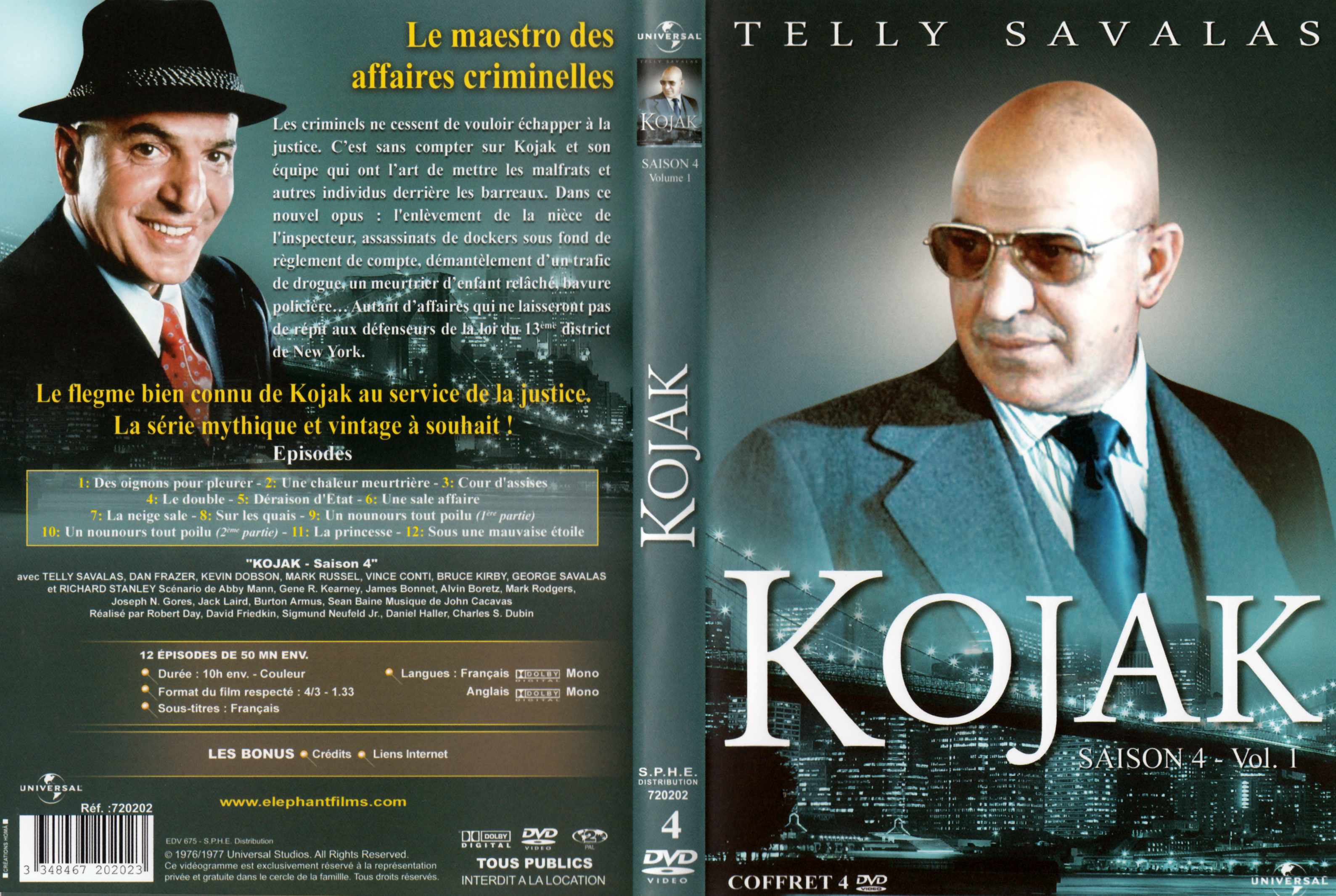 Jaquette DVD Kojak saison 4 vol 01