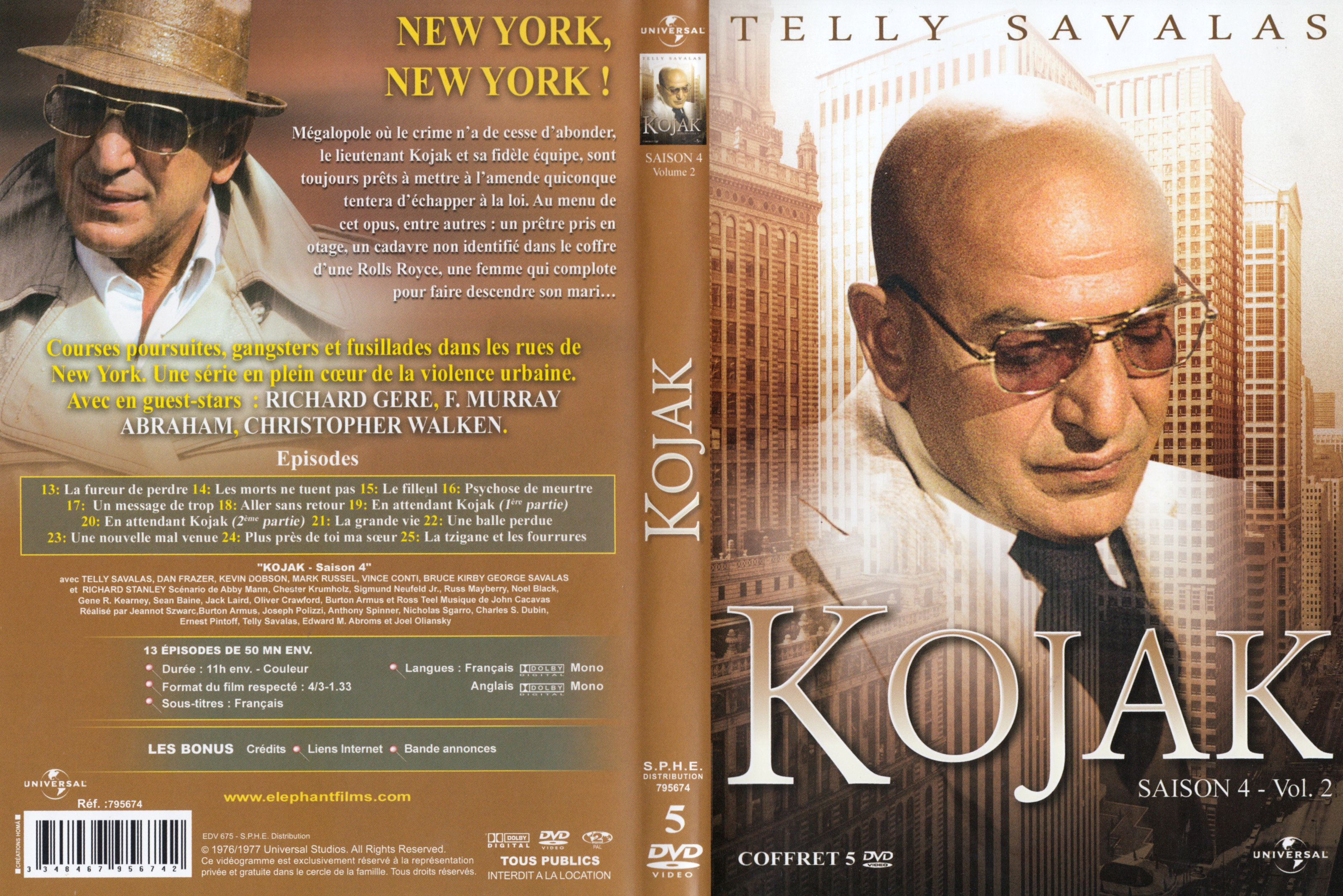 Jaquette DVD Kojak saison 4 vol 02