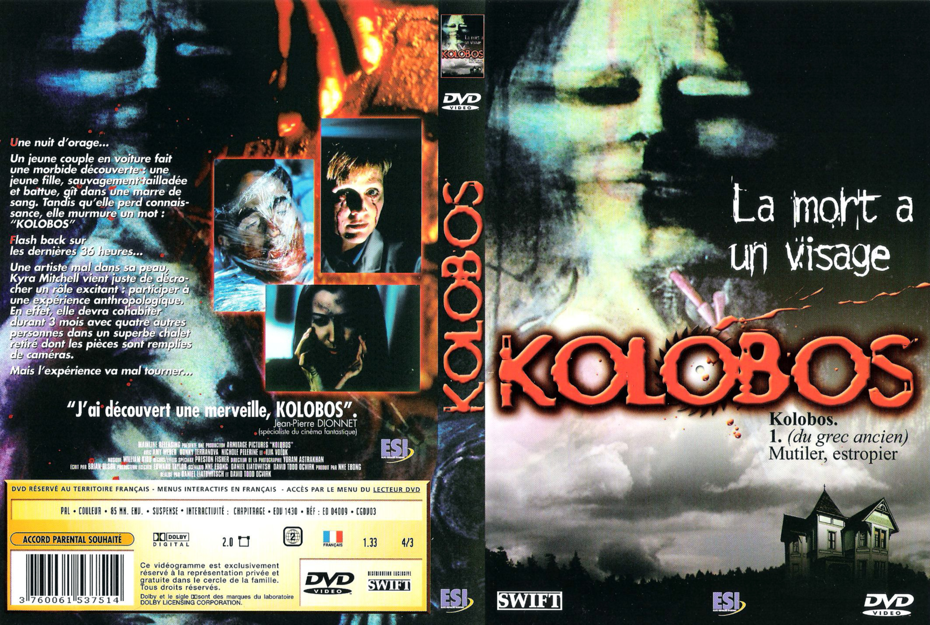 Jaquette DVD Kolobos v2