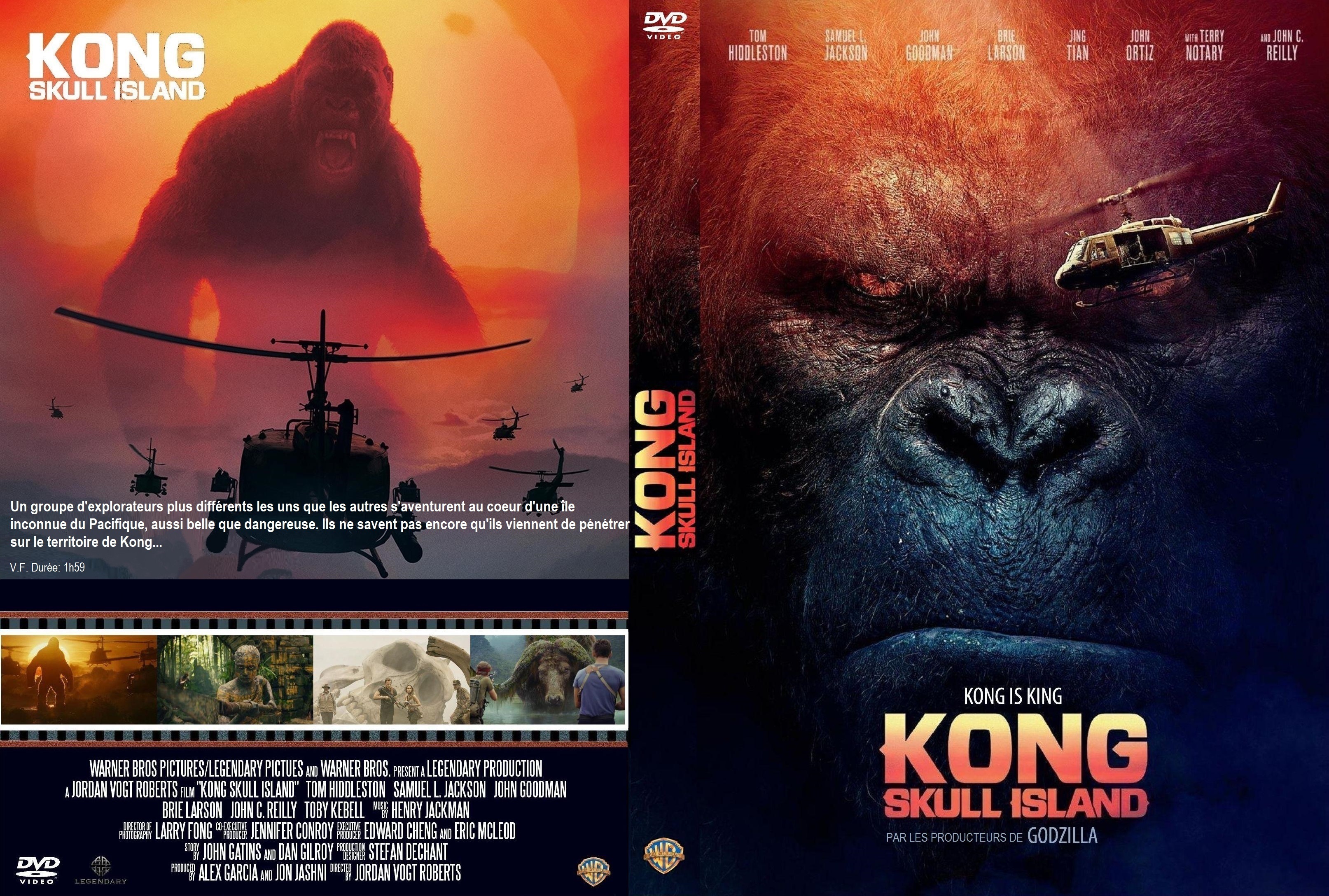 Jaquette DVD Kong Skull Island custom v2