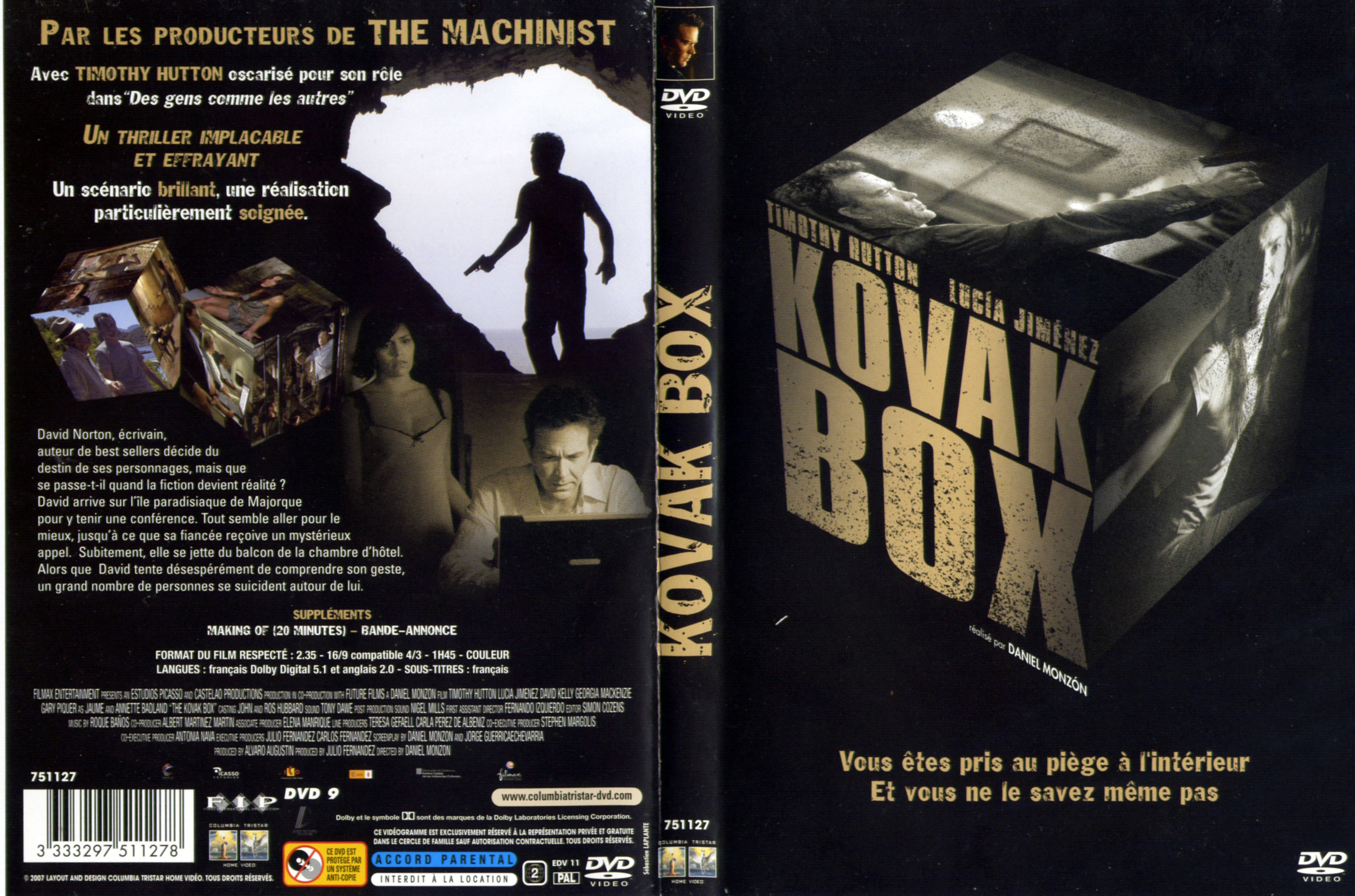 Jaquette DVD Kovak box