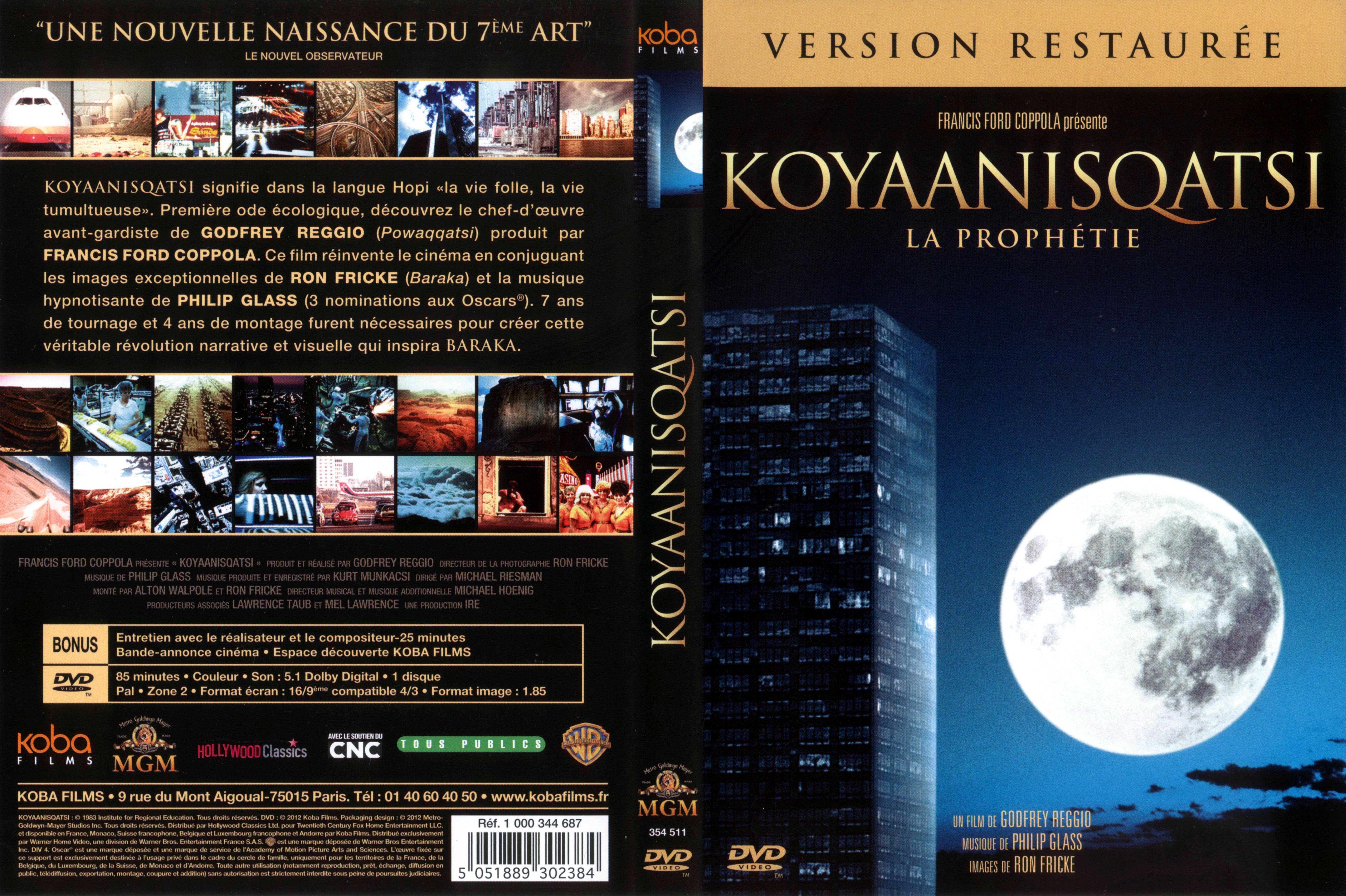 Jaquette DVD Koyaanitsqatsi