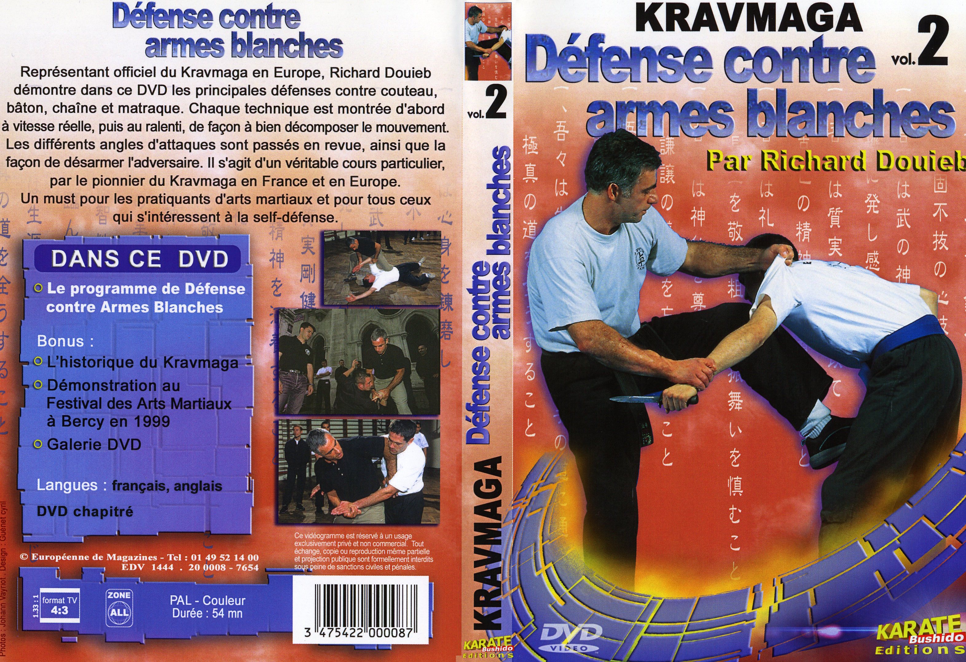 Jaquette DVD Kravmaga - dfense contre armes blanches vol 2