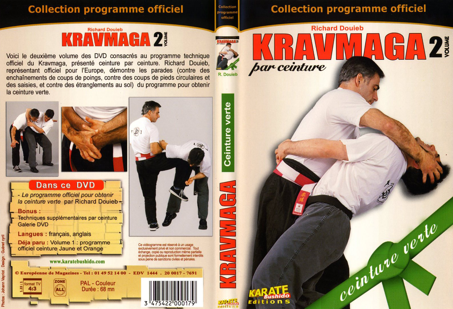 Jaquette DVD Kravmaga par ceinture - ceinture verte