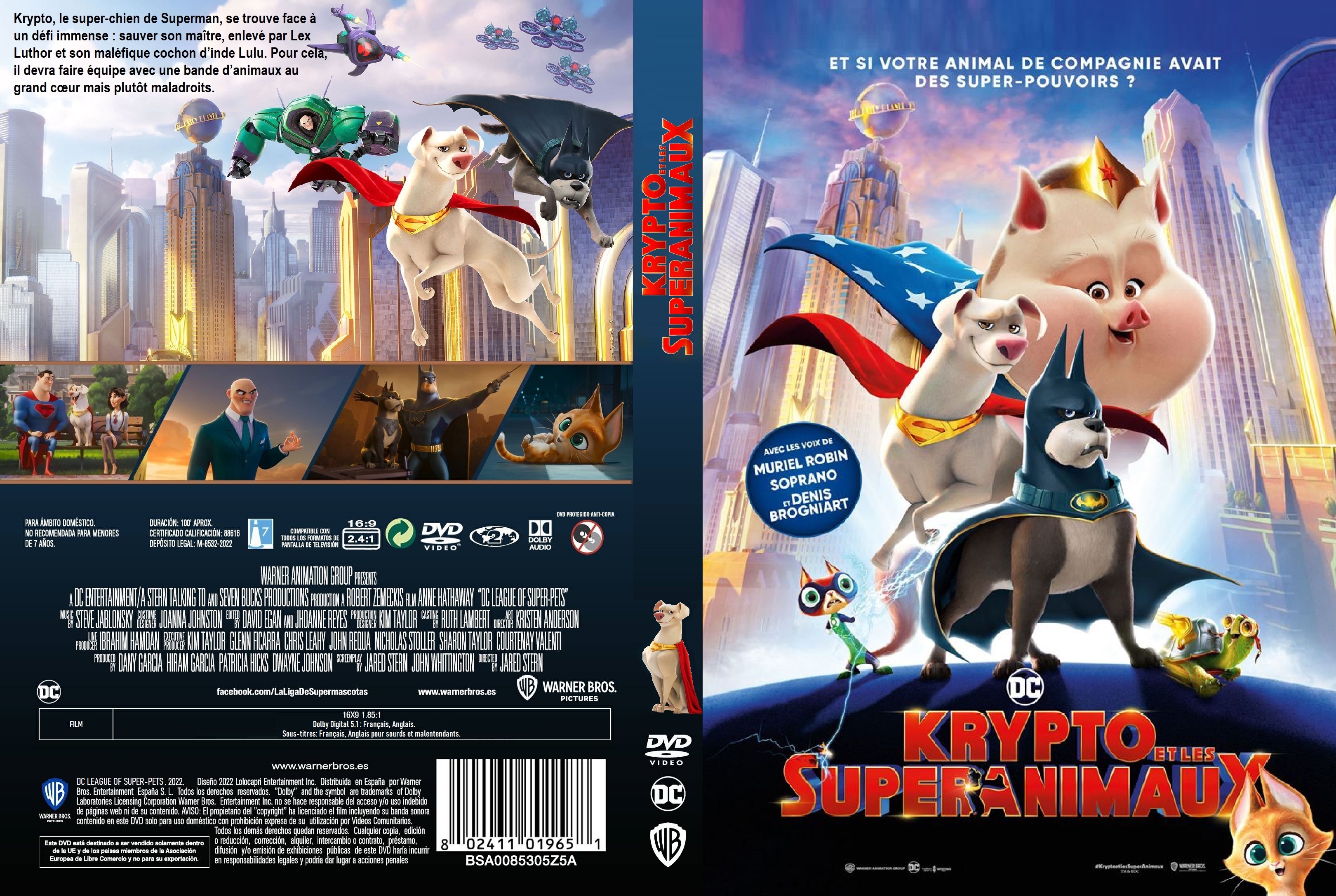 Jaquette DVD Krypto et les super-animaux custom