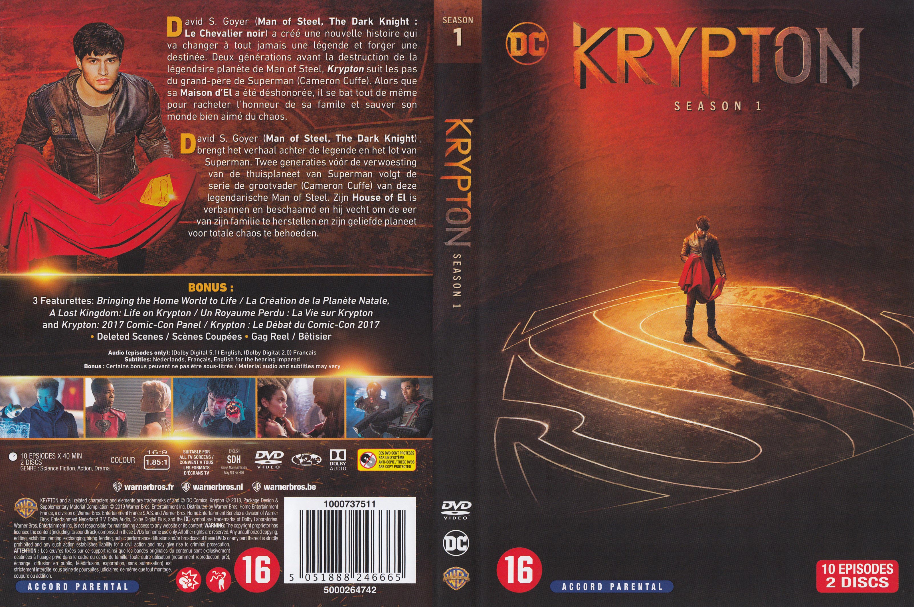 Jaquette DVD Krypton Saison 1