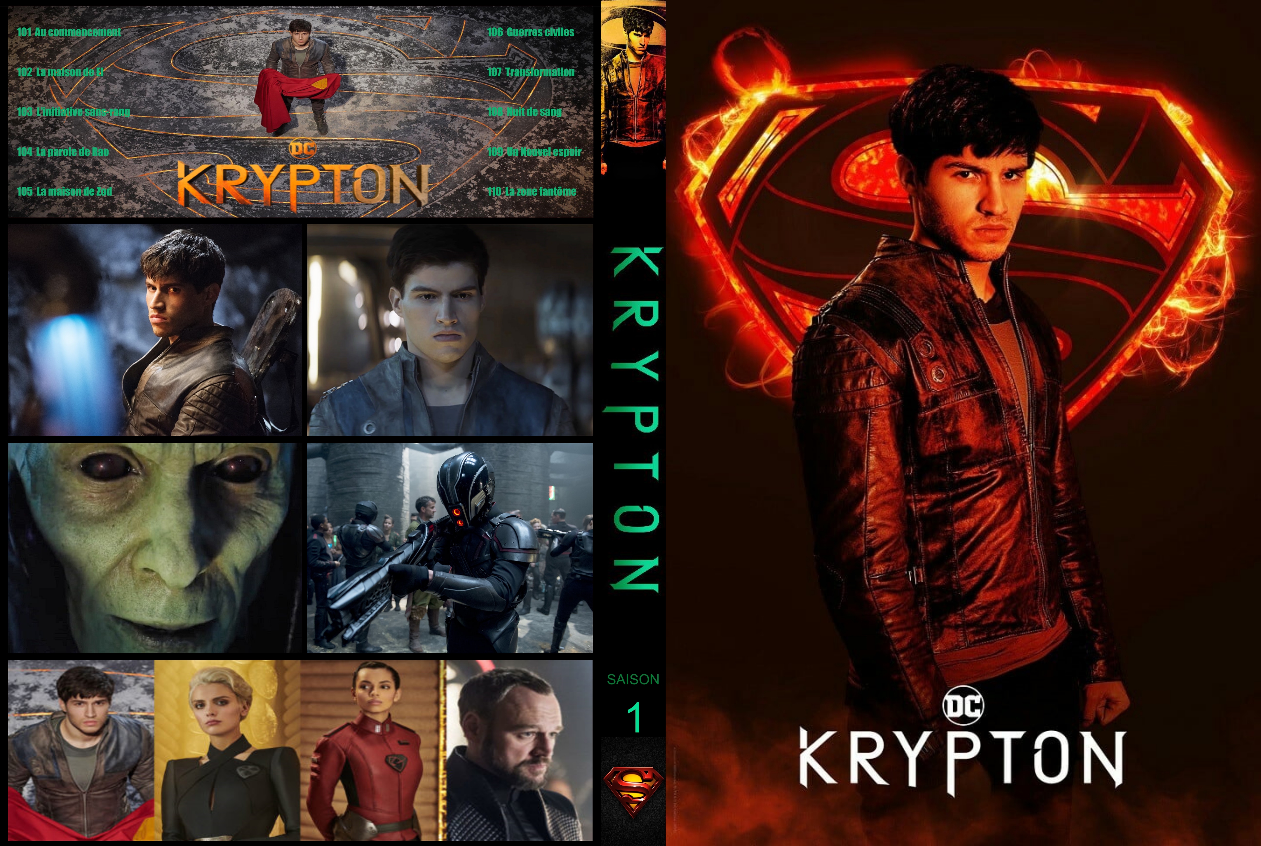 Jaquette DVD Krypton Saison 1 custom