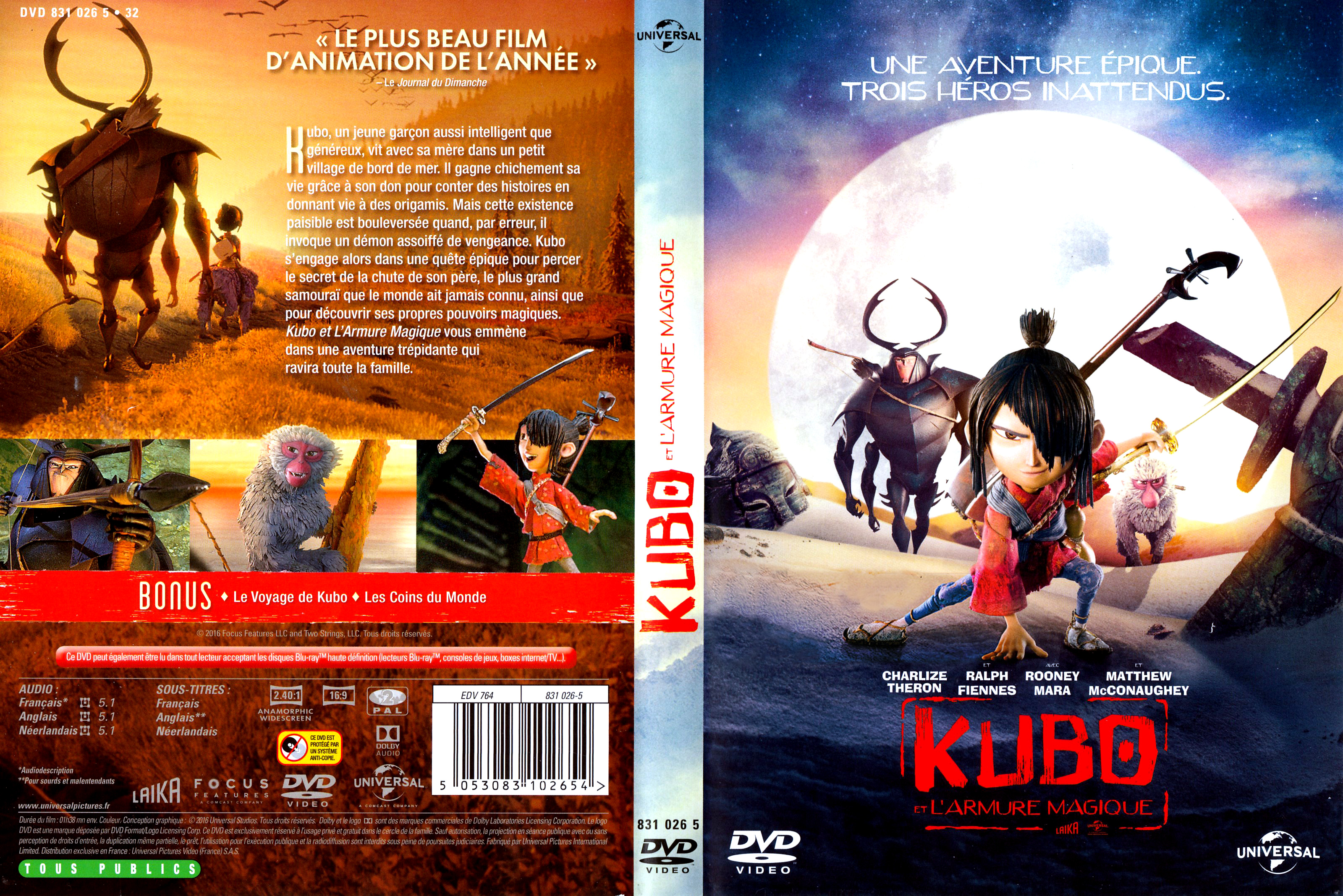 Jaquette DVD Kubo et l