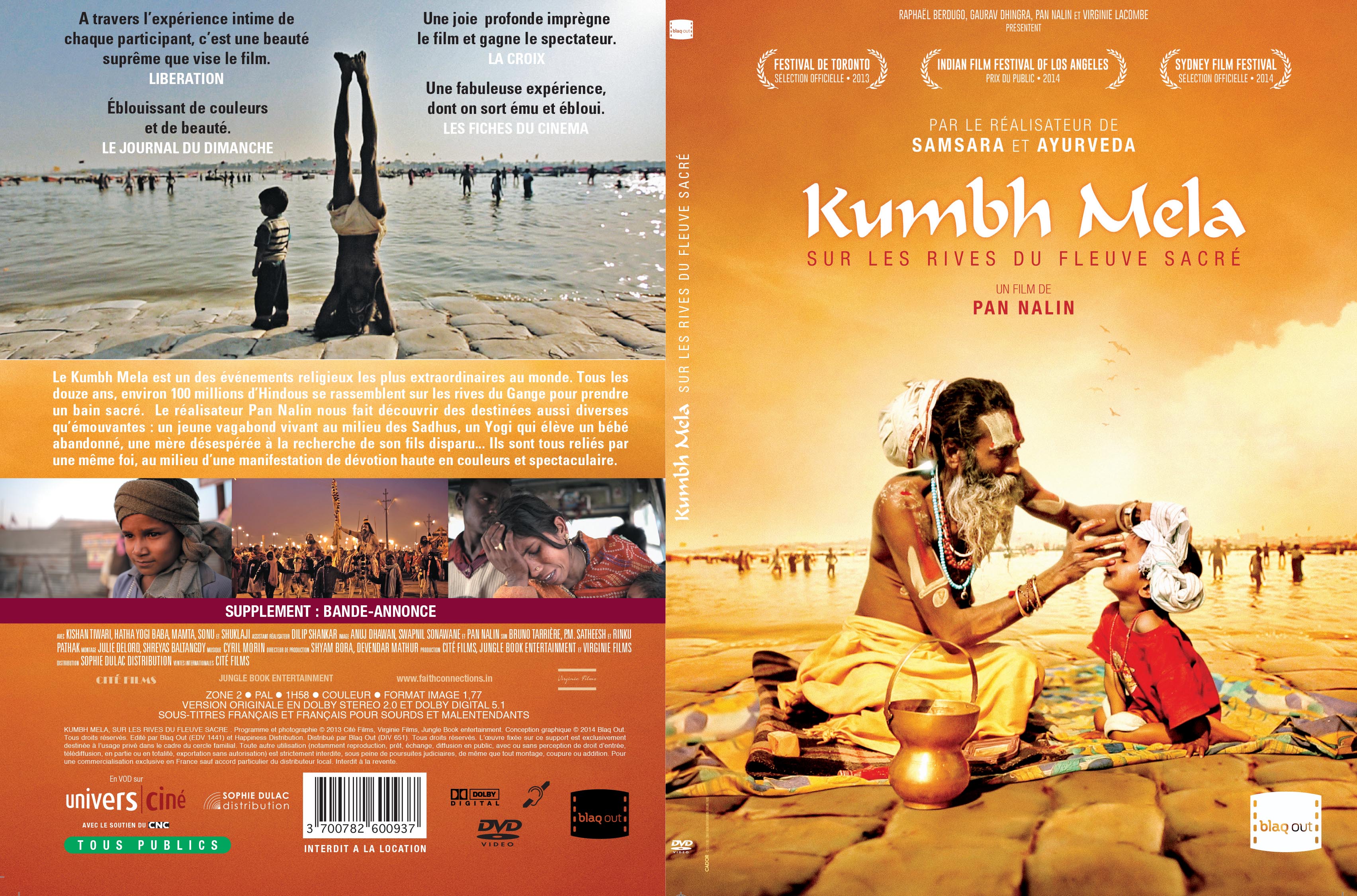 Jaquette DVD Kumbh mela sur les rives du fleuve sacre