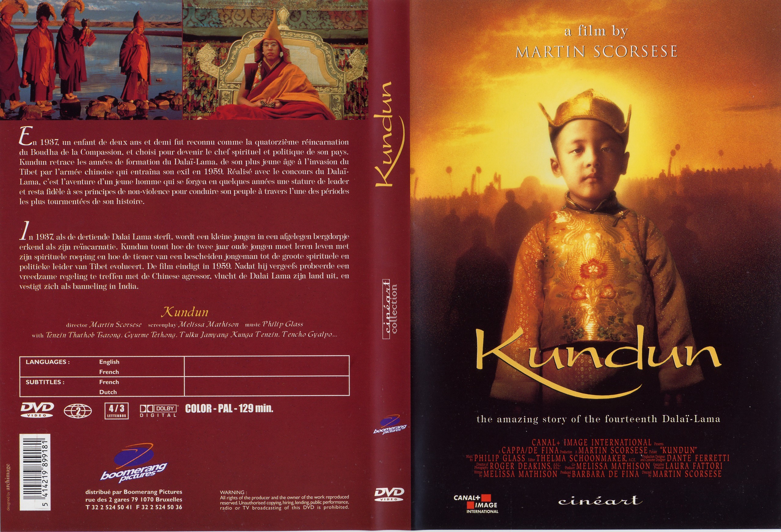 Jaquette DVD Kundun