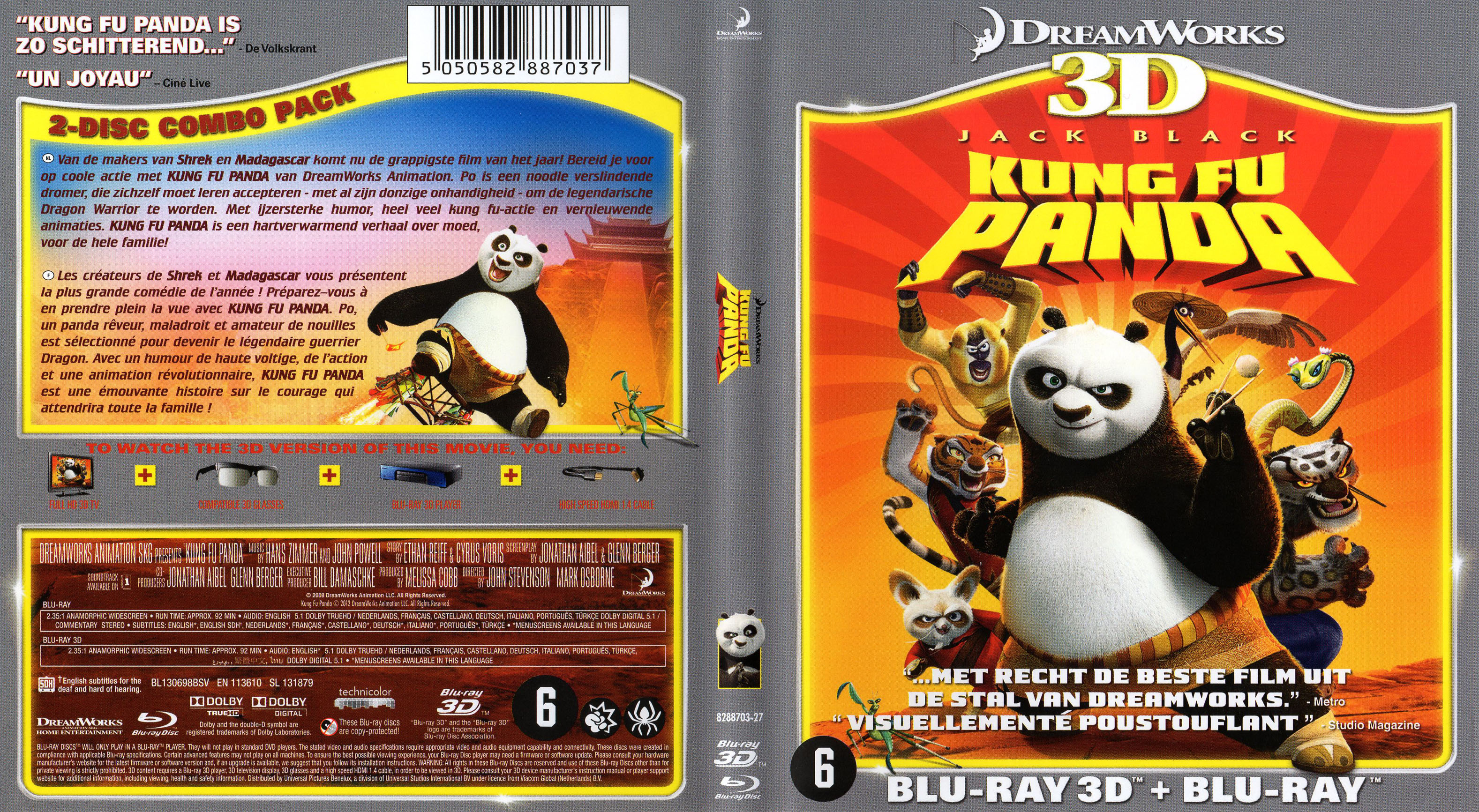 Jaquette DVD Kung Fu Panda 3D (BLU-RAY)