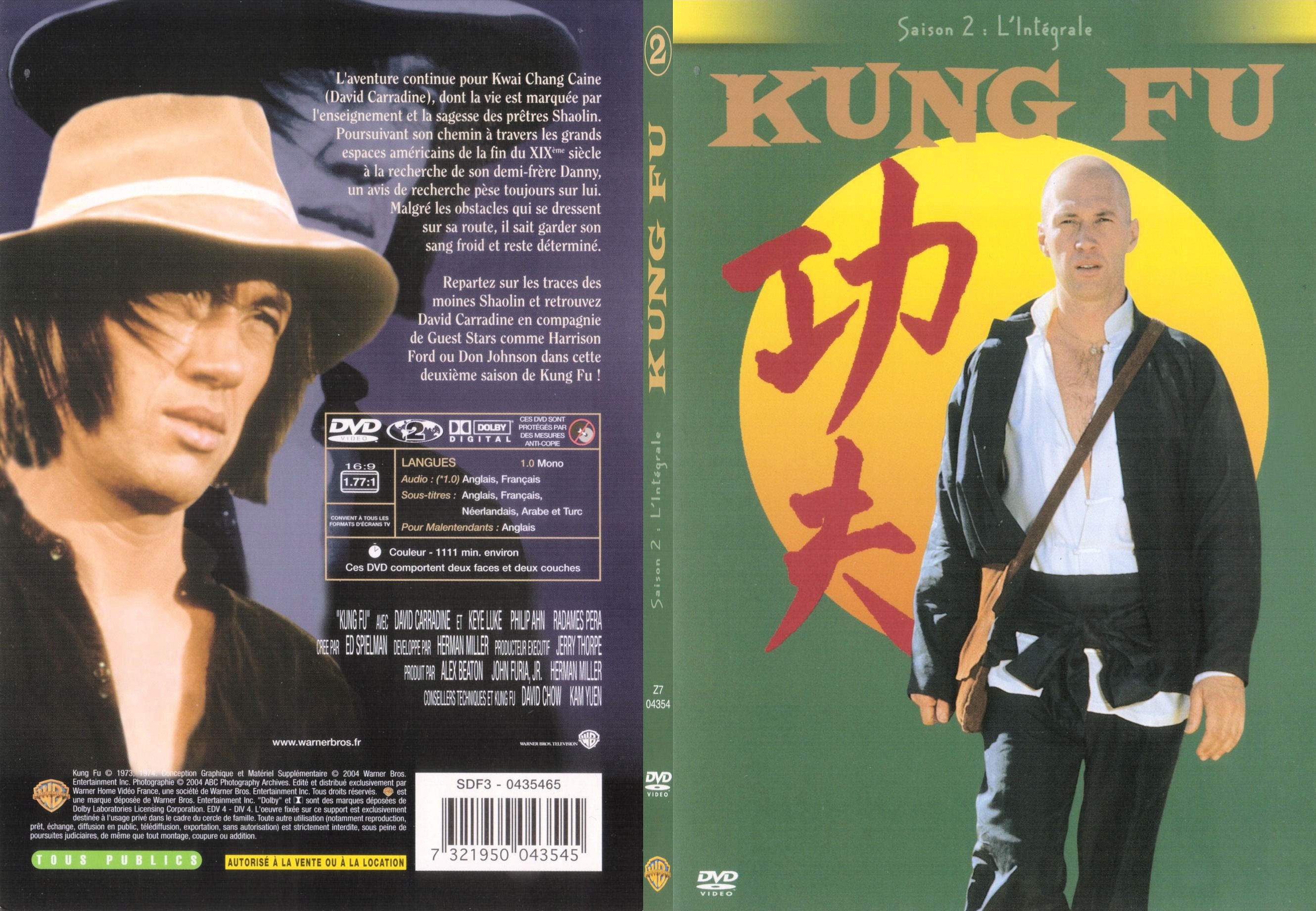 Jaquette DVD Kung Fu Saison 2 - SLIM