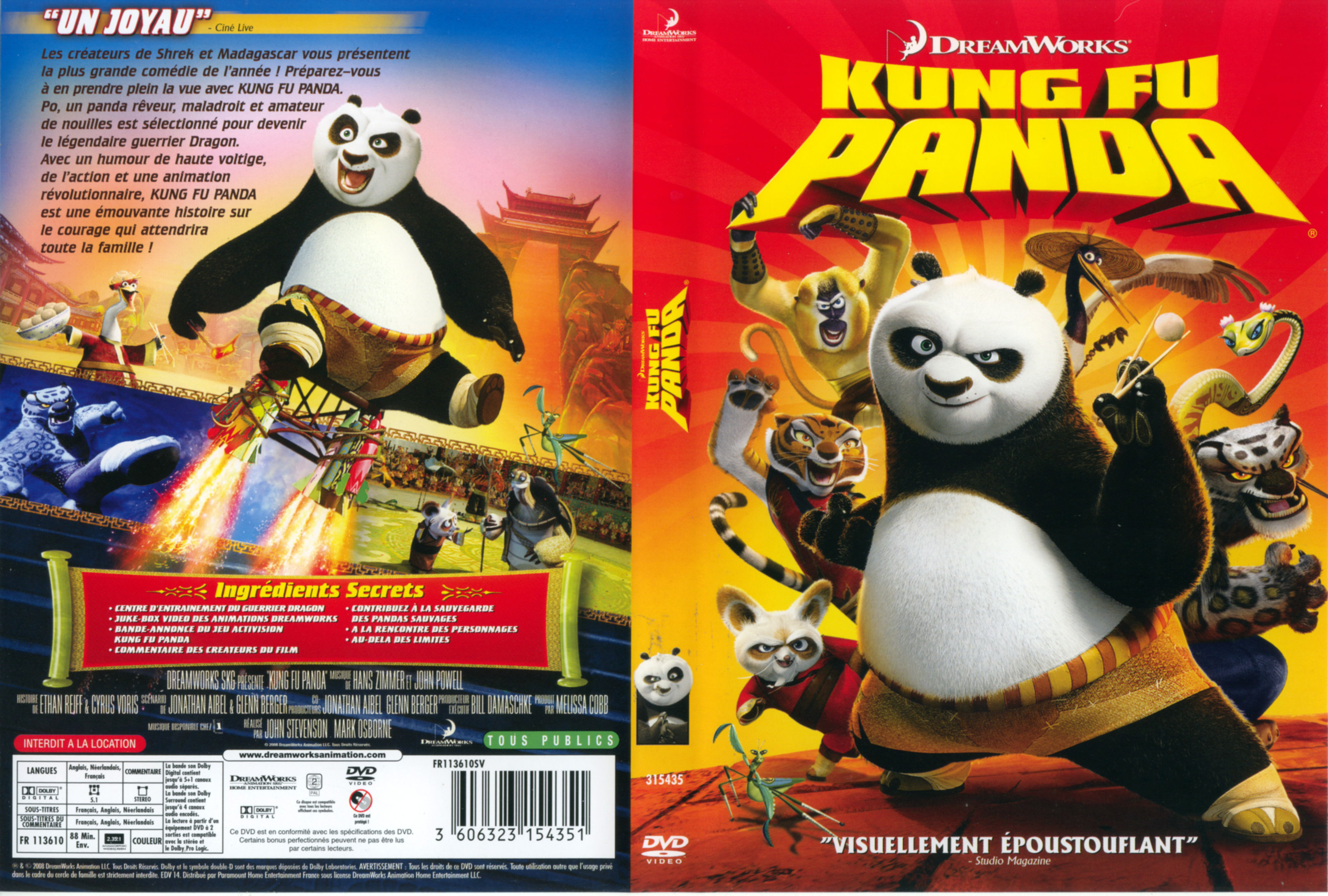 Jaquette DVD Kung fu panda