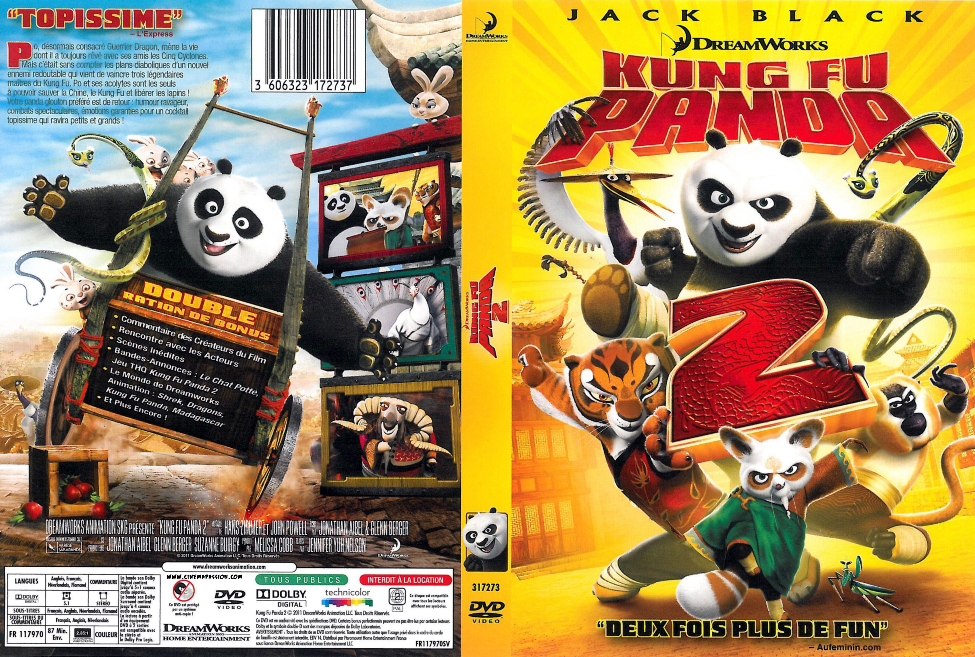 Jaquette DVD Kung fu panda 2