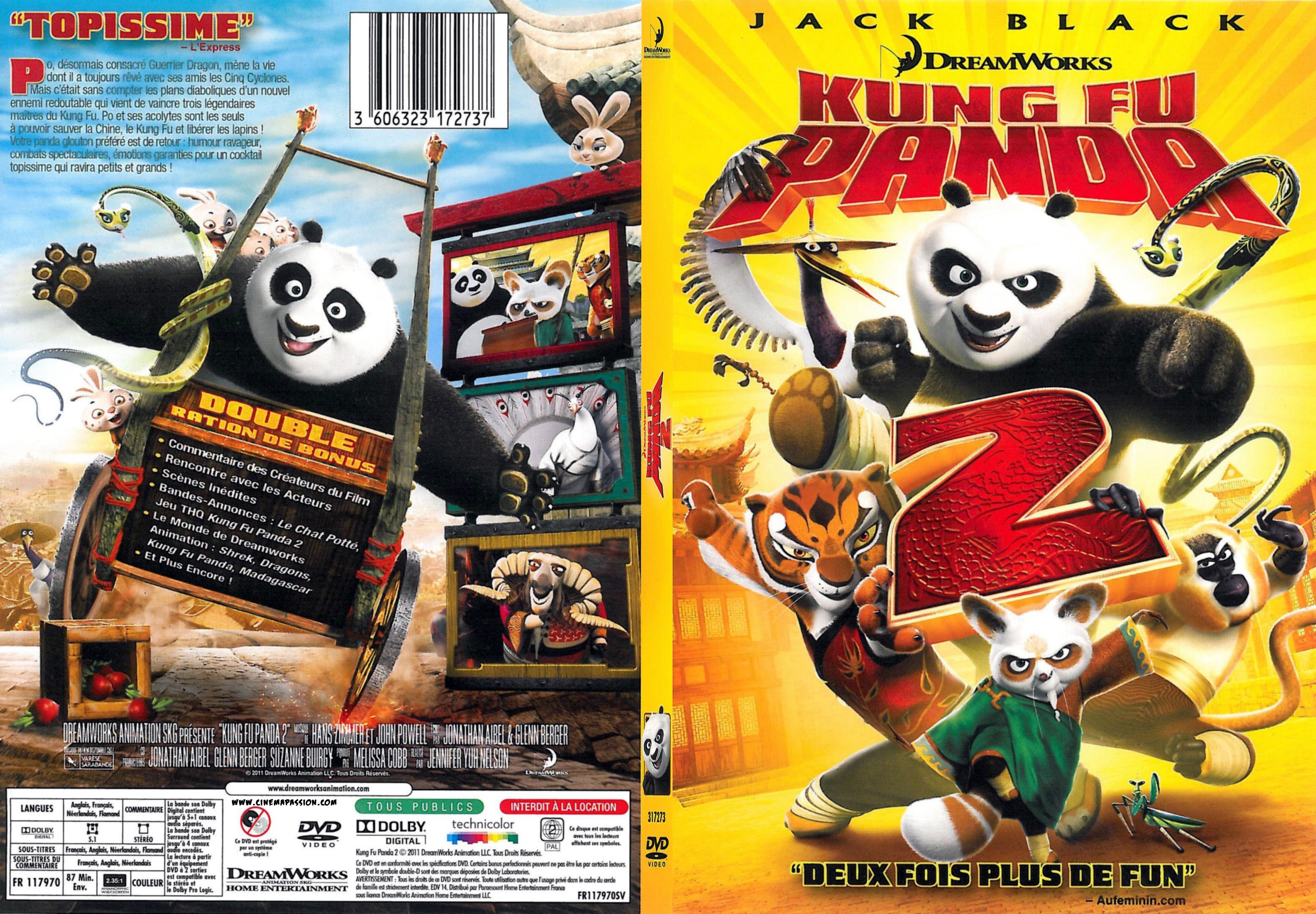 Jaquette DVD Kung fu panda 2 - SLIM